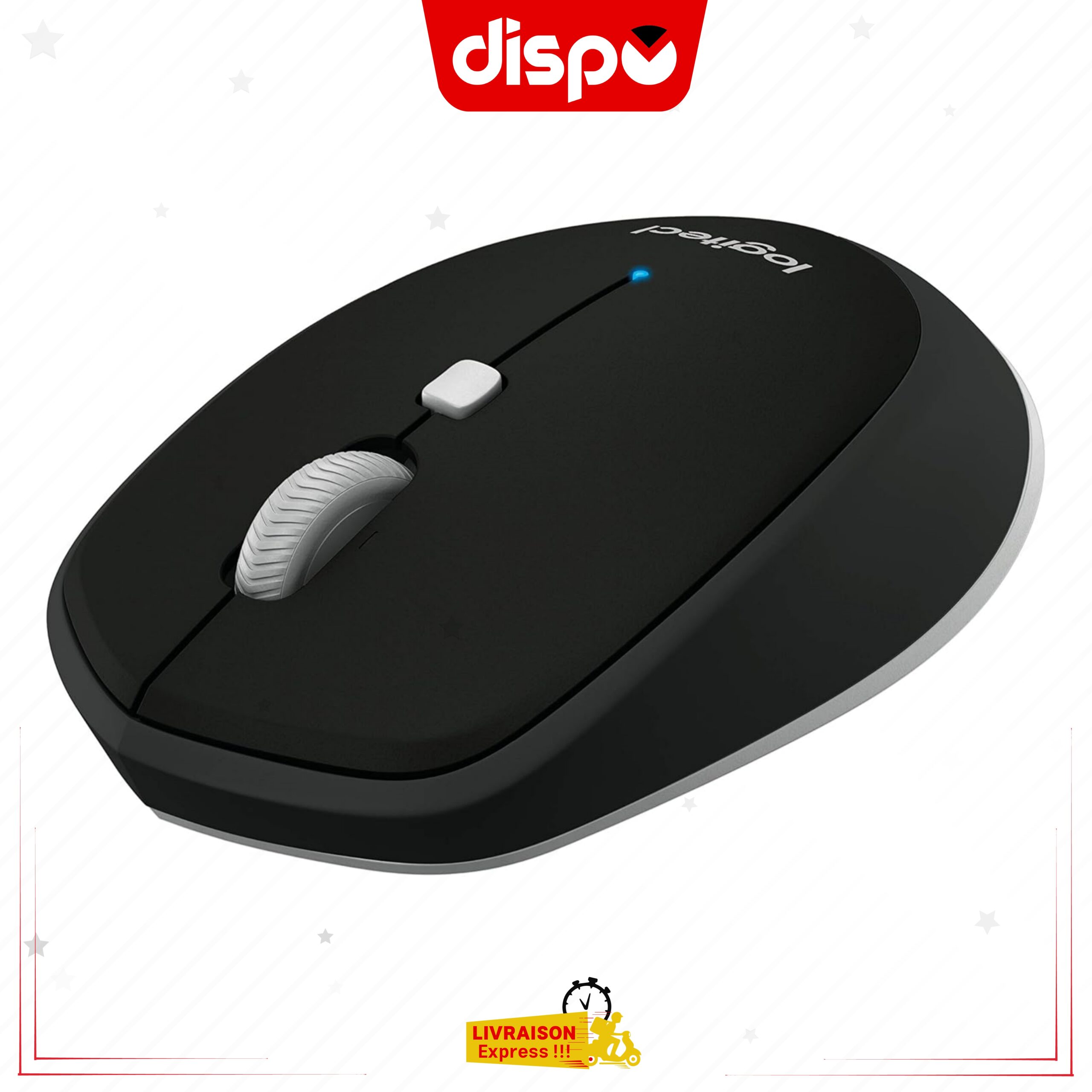 Souris Sans Fil Logitech M535, souris Bluetooth 1000 DPI Ambidextre –Noir