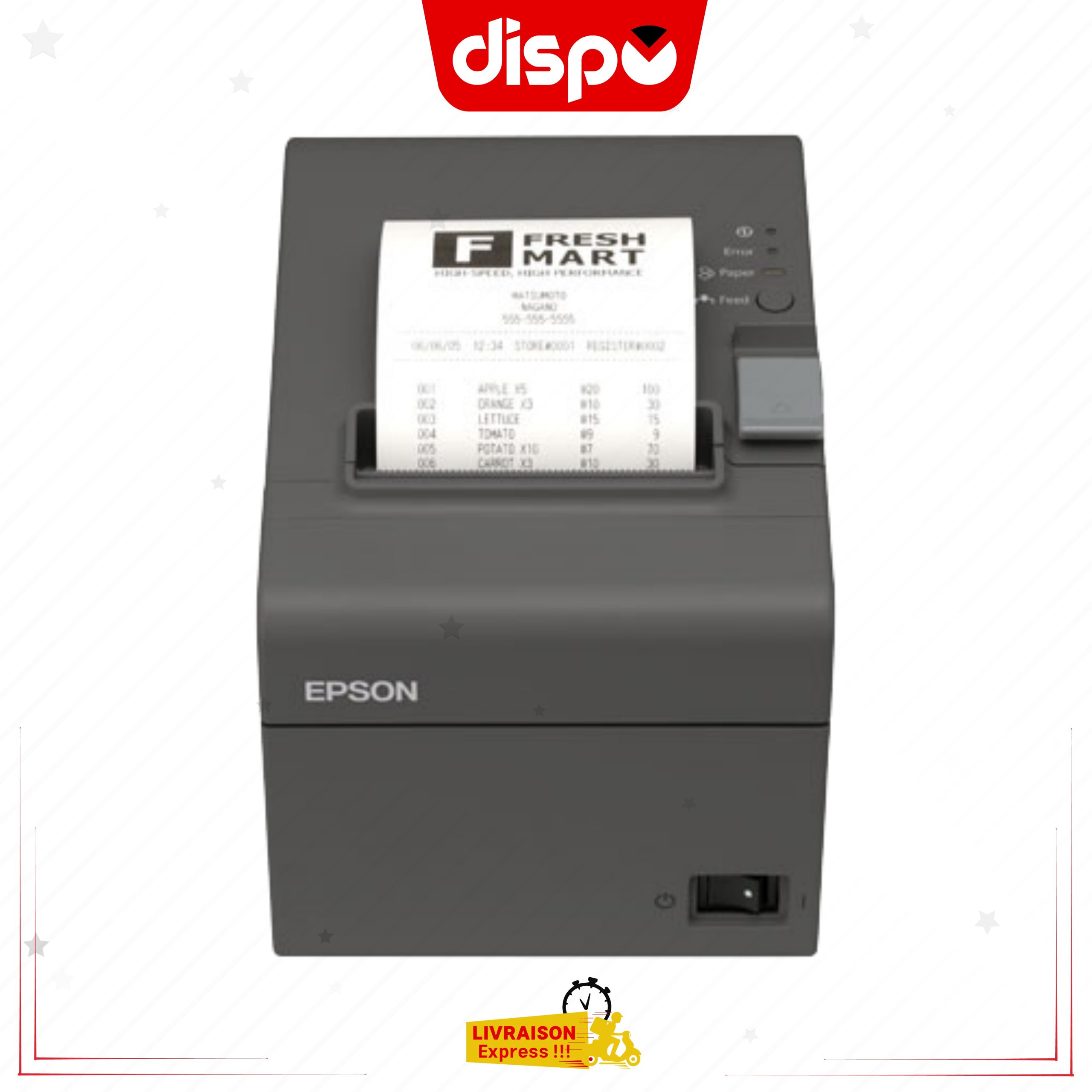 Imprimante de tickets Epson TM-T20 (USB 2.0 / Série)