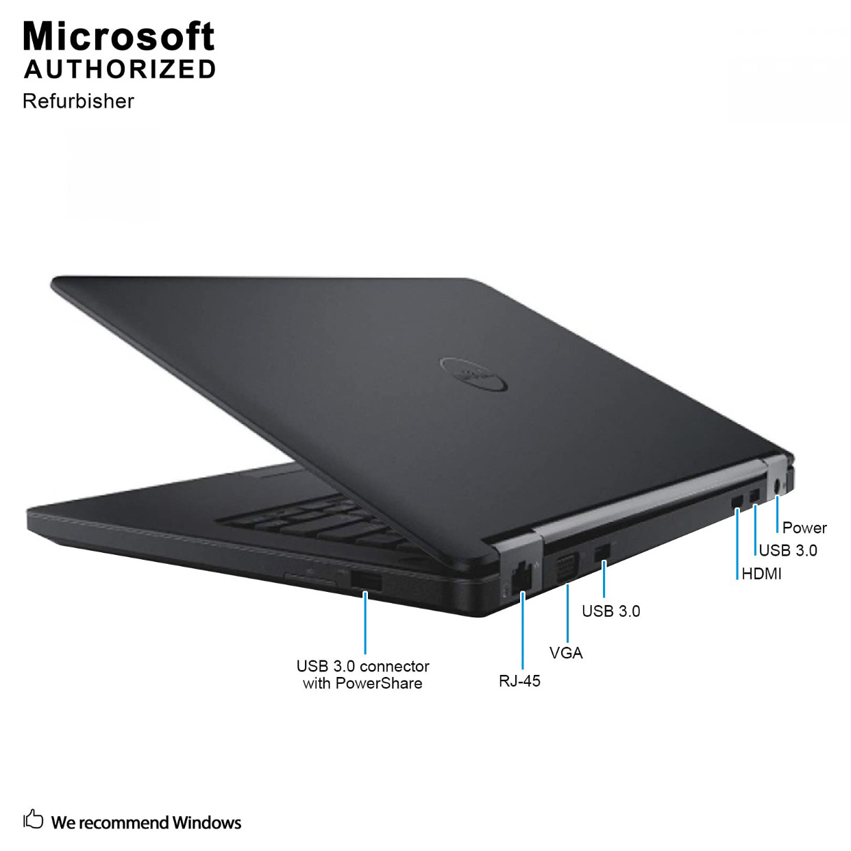 DELL Latitude E5450 Core i5 5e gén, 8 Go RAM, SSD 128GO Windows 10 Pro, 14" – Image 5
