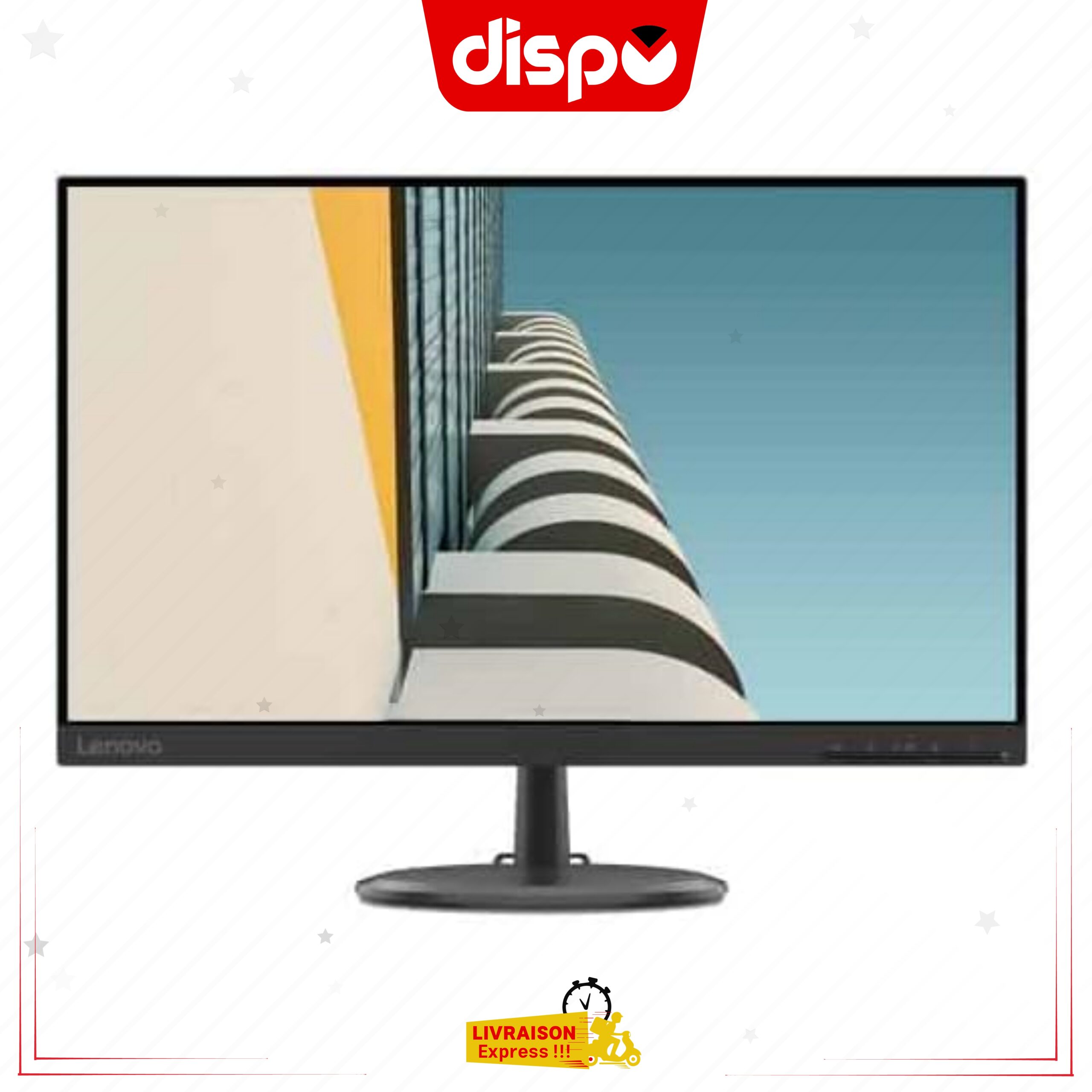 Écran PC Lenovo C24-20 Moniteur Full HD 23,8 pouces 1080p, réponse 4 ms, HDMI