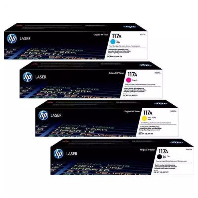 Cartouche Toner HP 117A (W2070A) Noir, Rouge, Bleu, Jaune