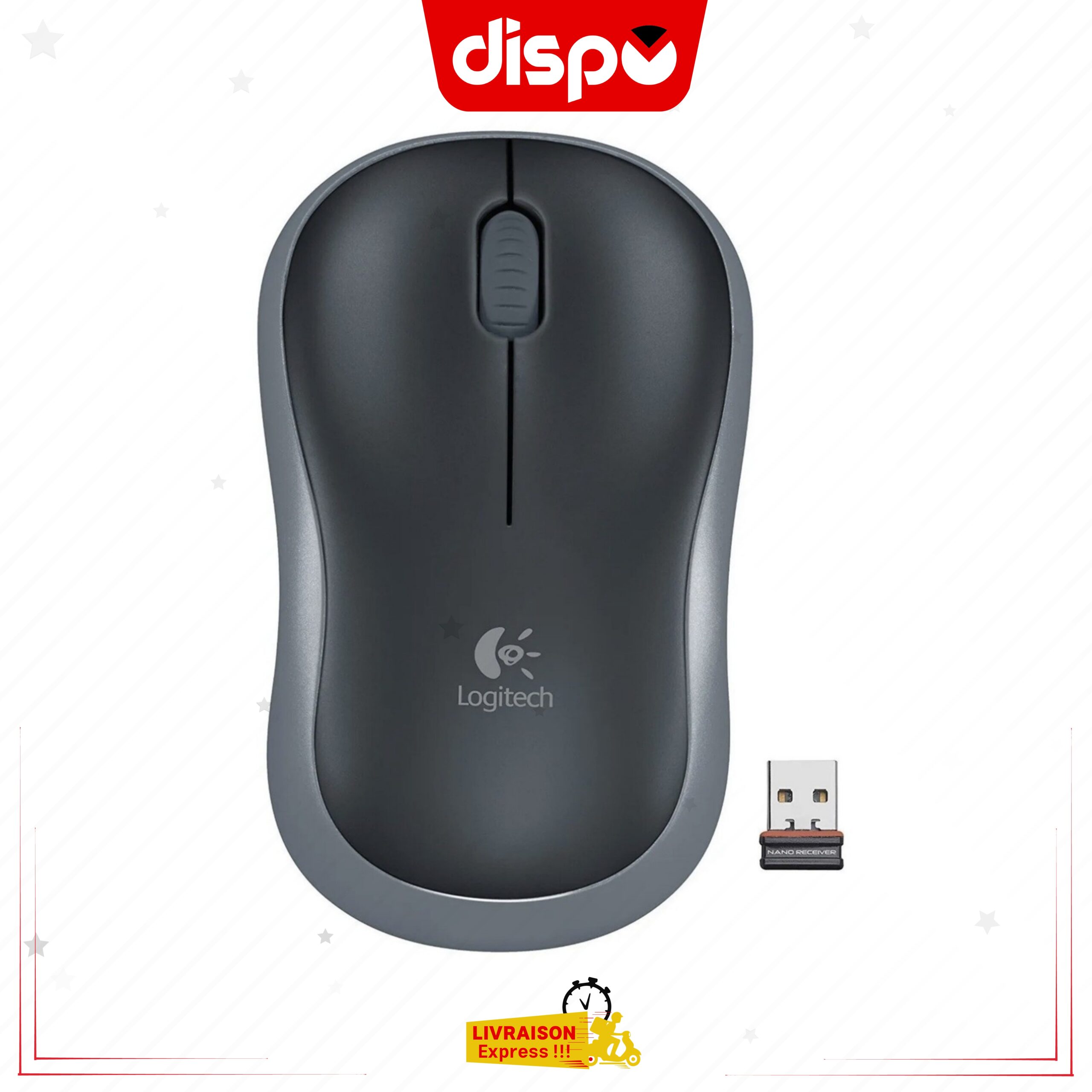 Souris sans fil Logitech M185, 2,4 GHz Avec Mini Récepteur USB – Image 3