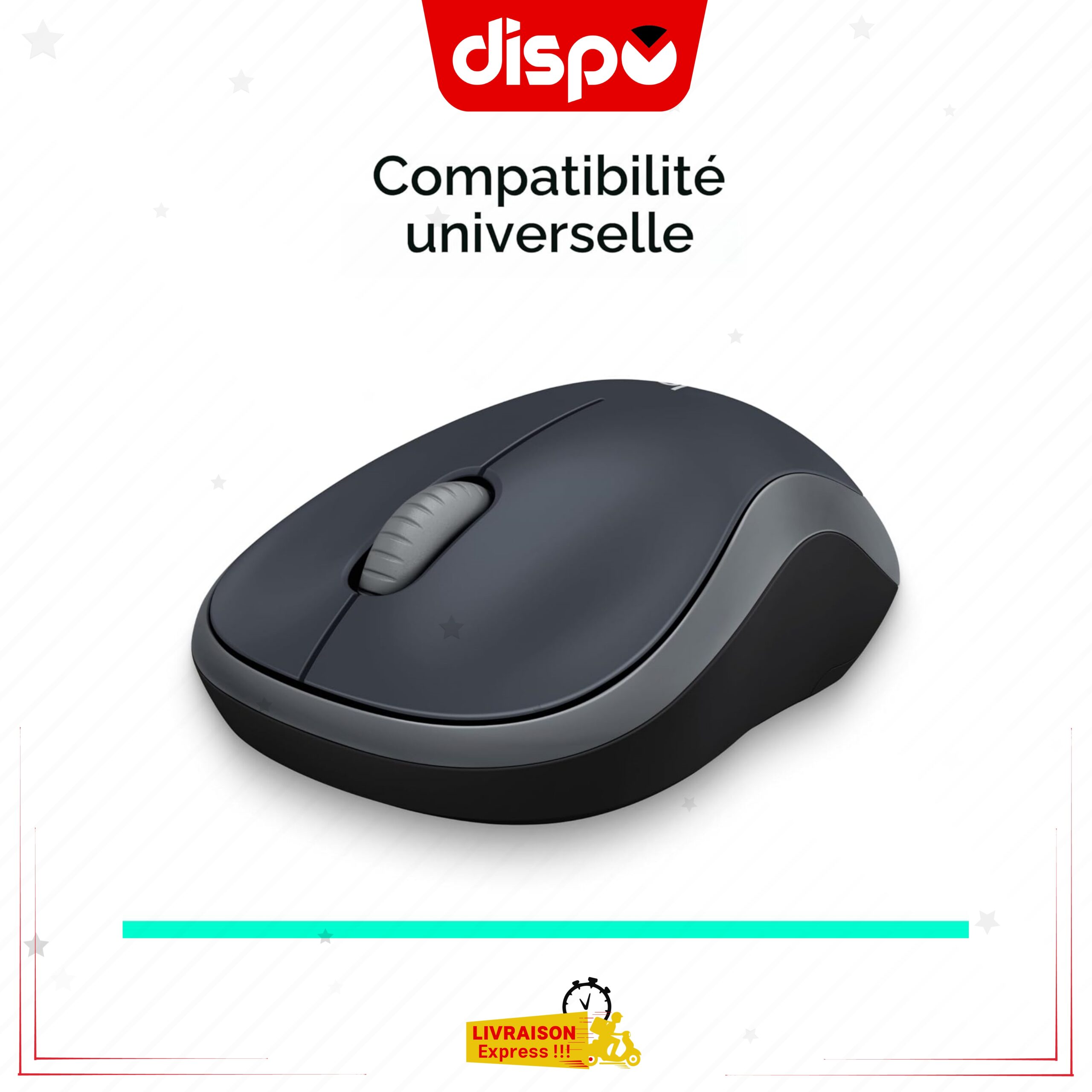 Souris sans fil Logitech M185, 2,4 GHz Avec Mini Récepteur USB – Image 4