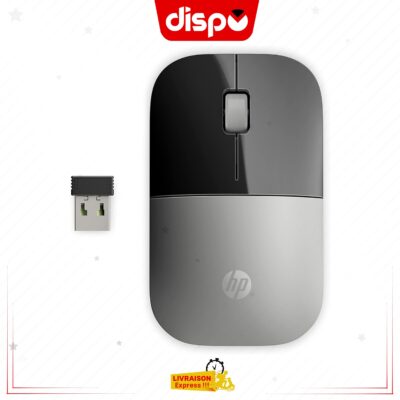 Souris Sans Fil HP Z3700 Argent (USB, 1200 DPI, Ambidextre)