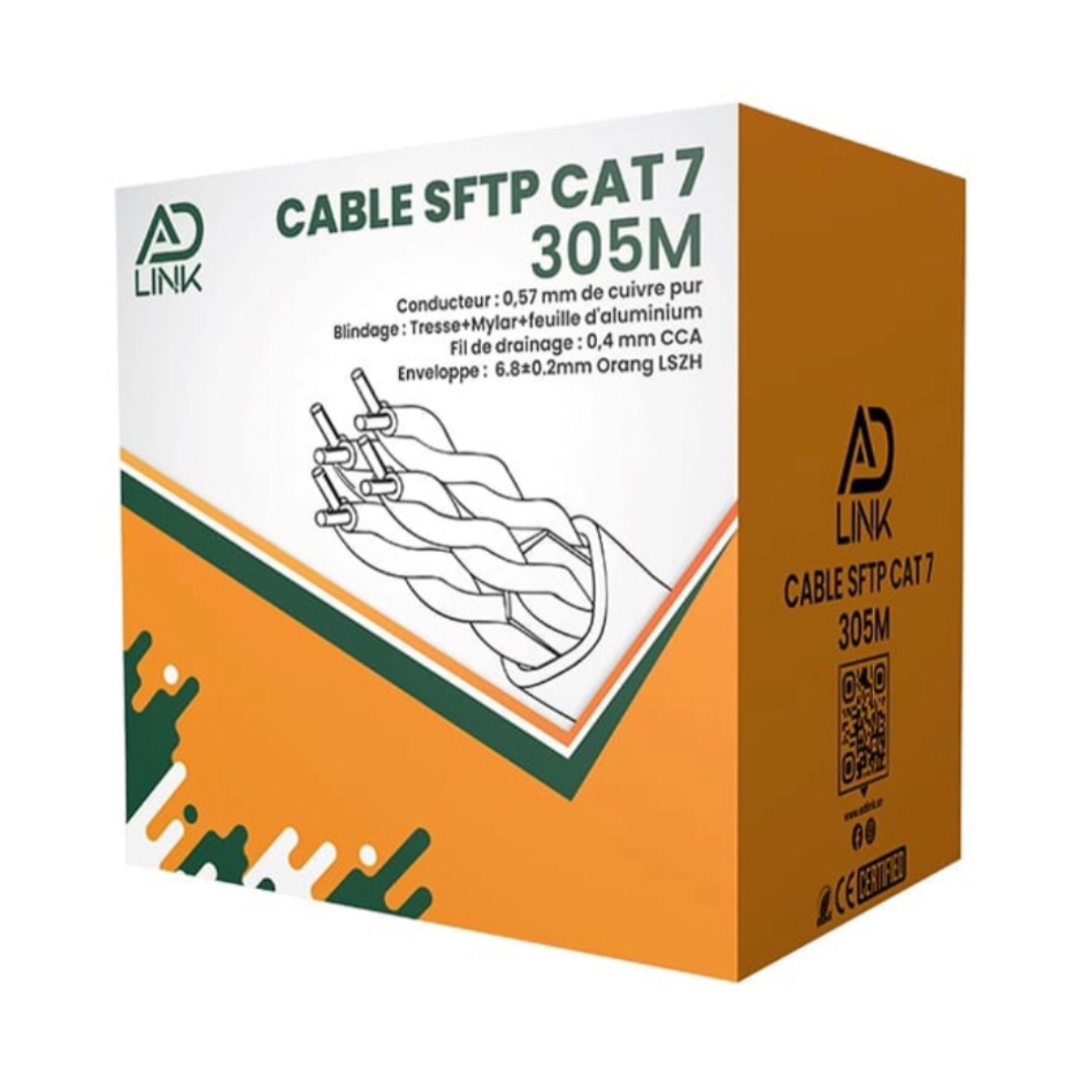 Cable Réseau SFTP Cat7 305m