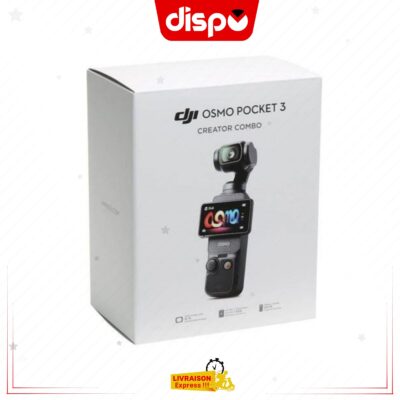DJI Osmo Pocket 3 Creator Combo – Caméra portable 4K stabilisée sur 3 axes avec écran tactile rotatif