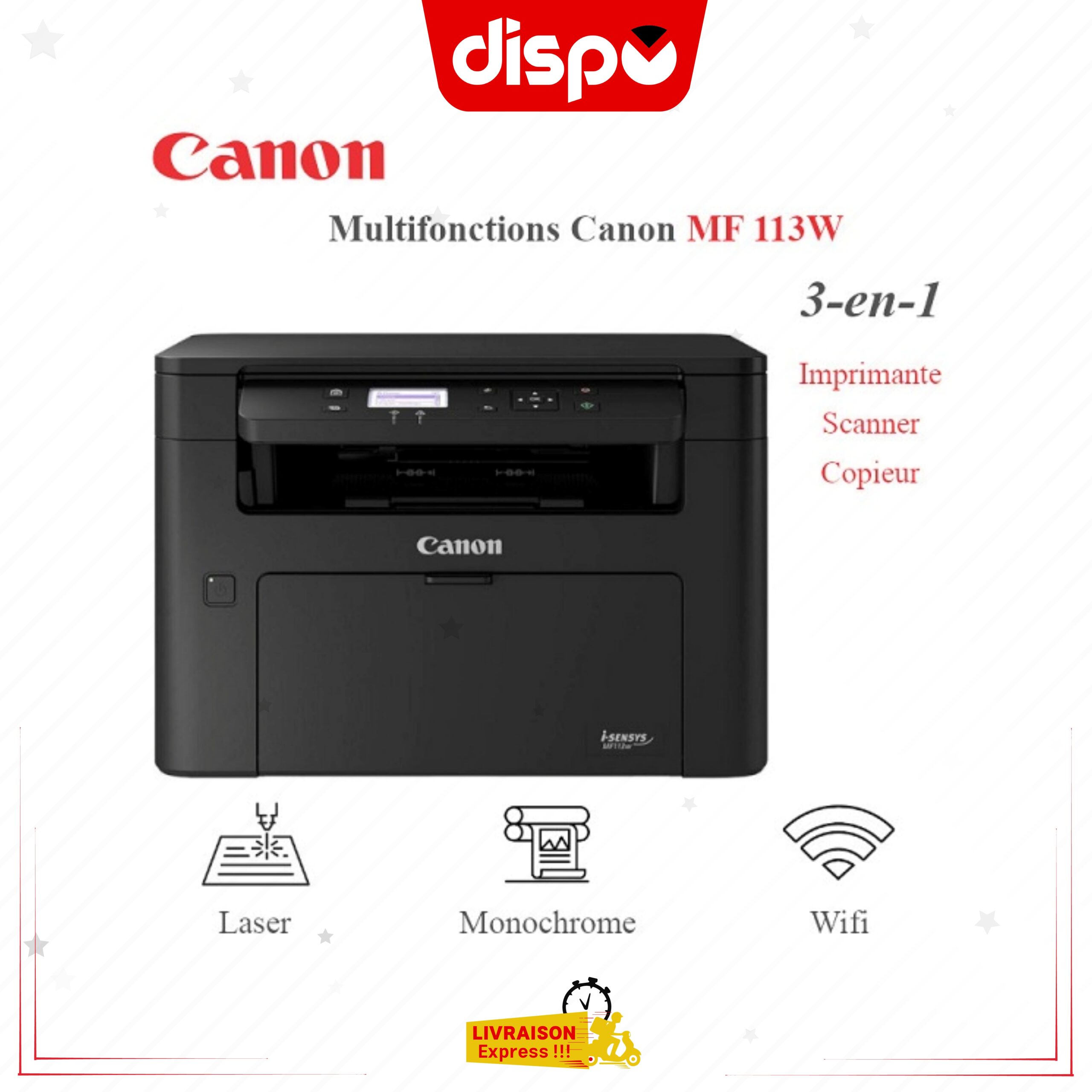 Imprimante Canon Multifonction ImageCLASS MF113w laser monochrome Wi-Fi