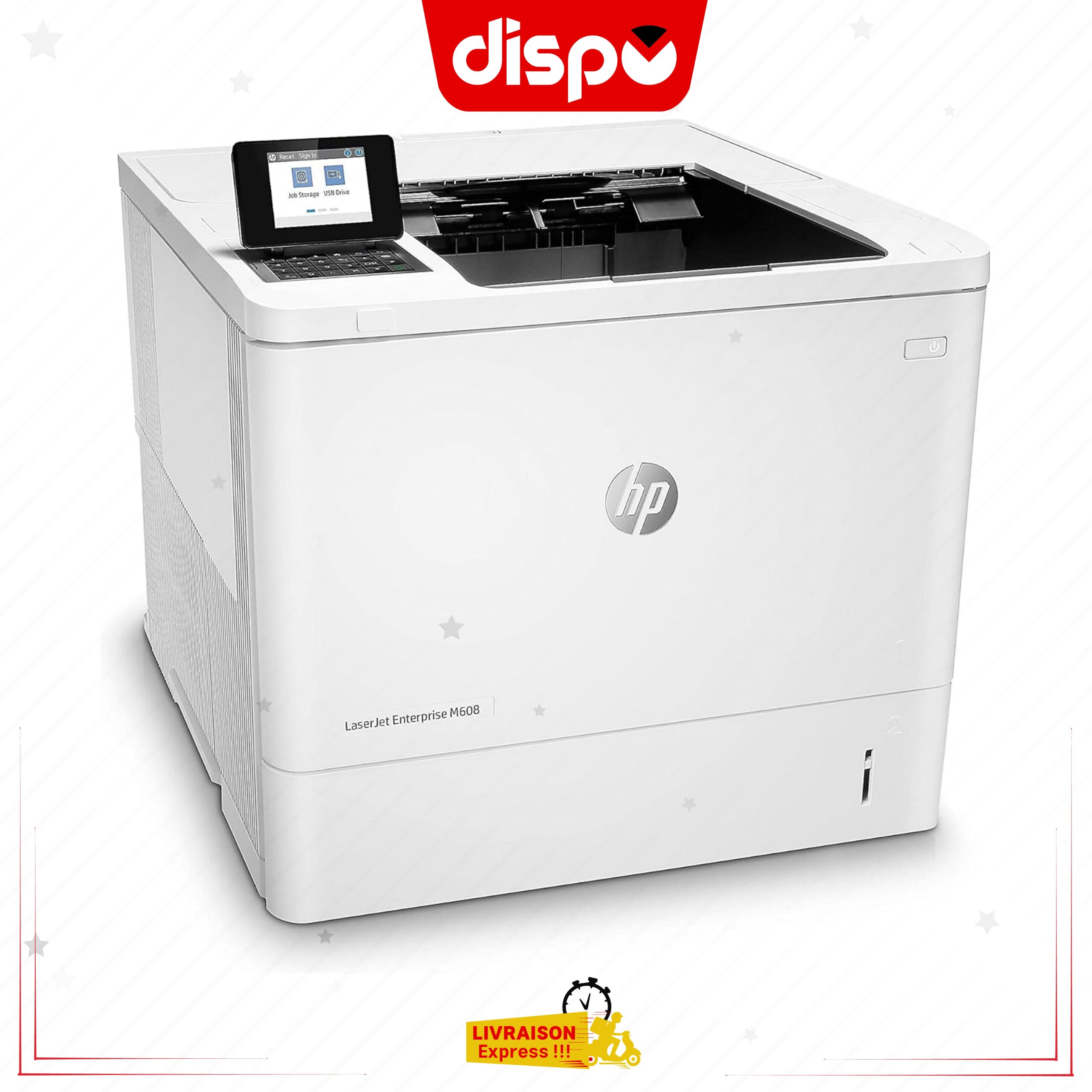 Imprimante HP LaserJet Enterprise M608n monochrome avec Ethernet intégré – Image 2