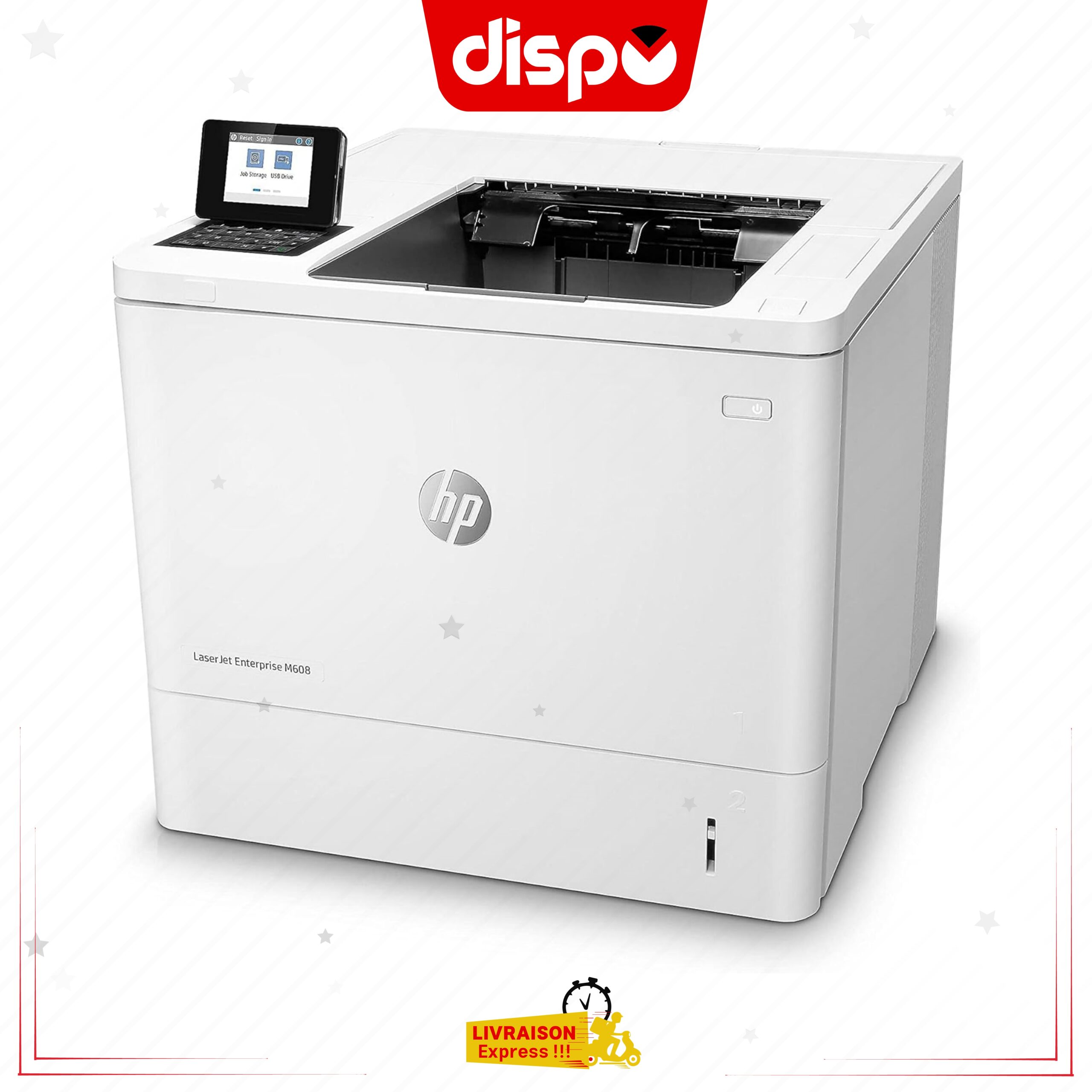 Imprimante HP LaserJet Enterprise M608n monochrome avec Ethernet intégré – Image 3