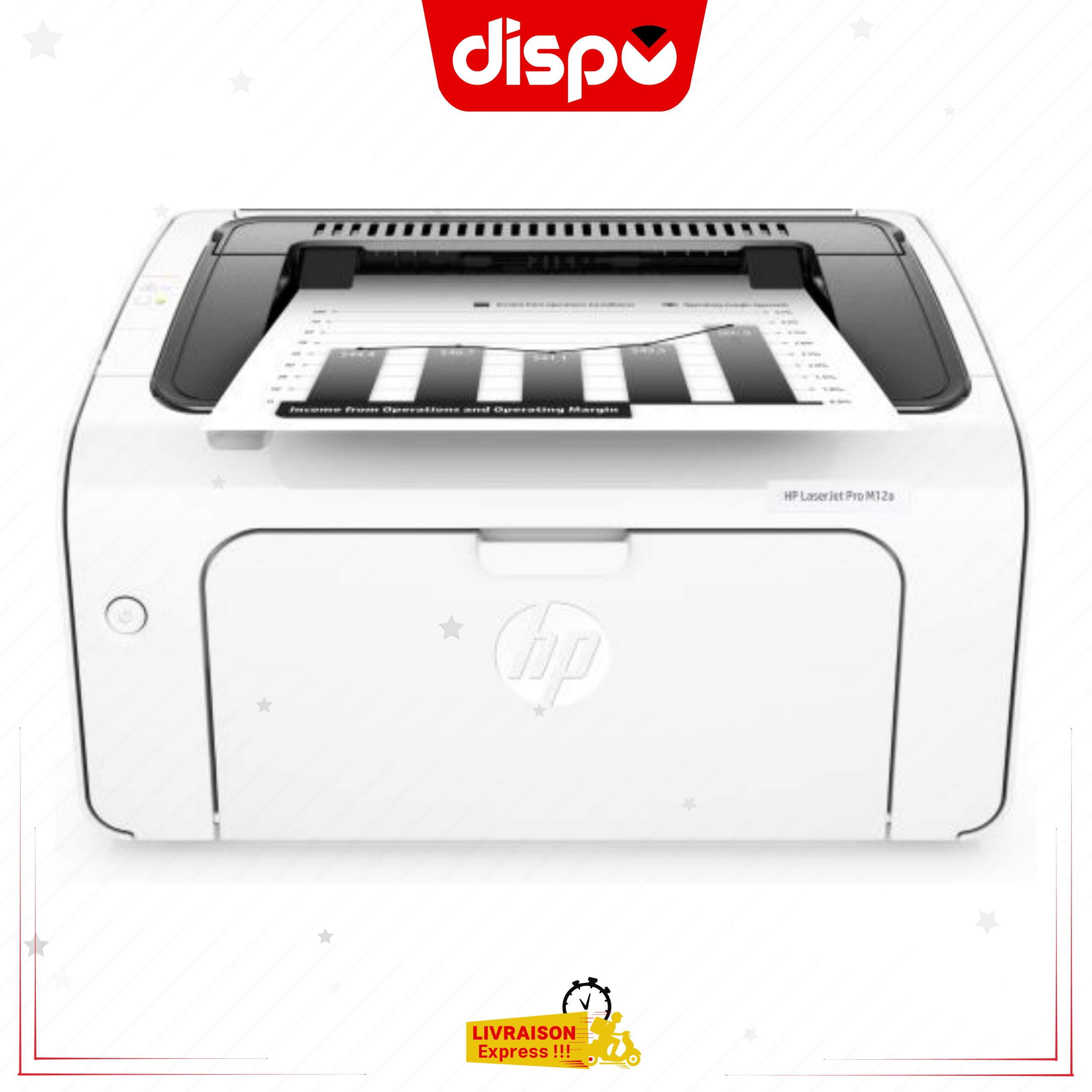 Imprimante HP LaserJet Pro M12a Multifonction Wi-Fi Blanche