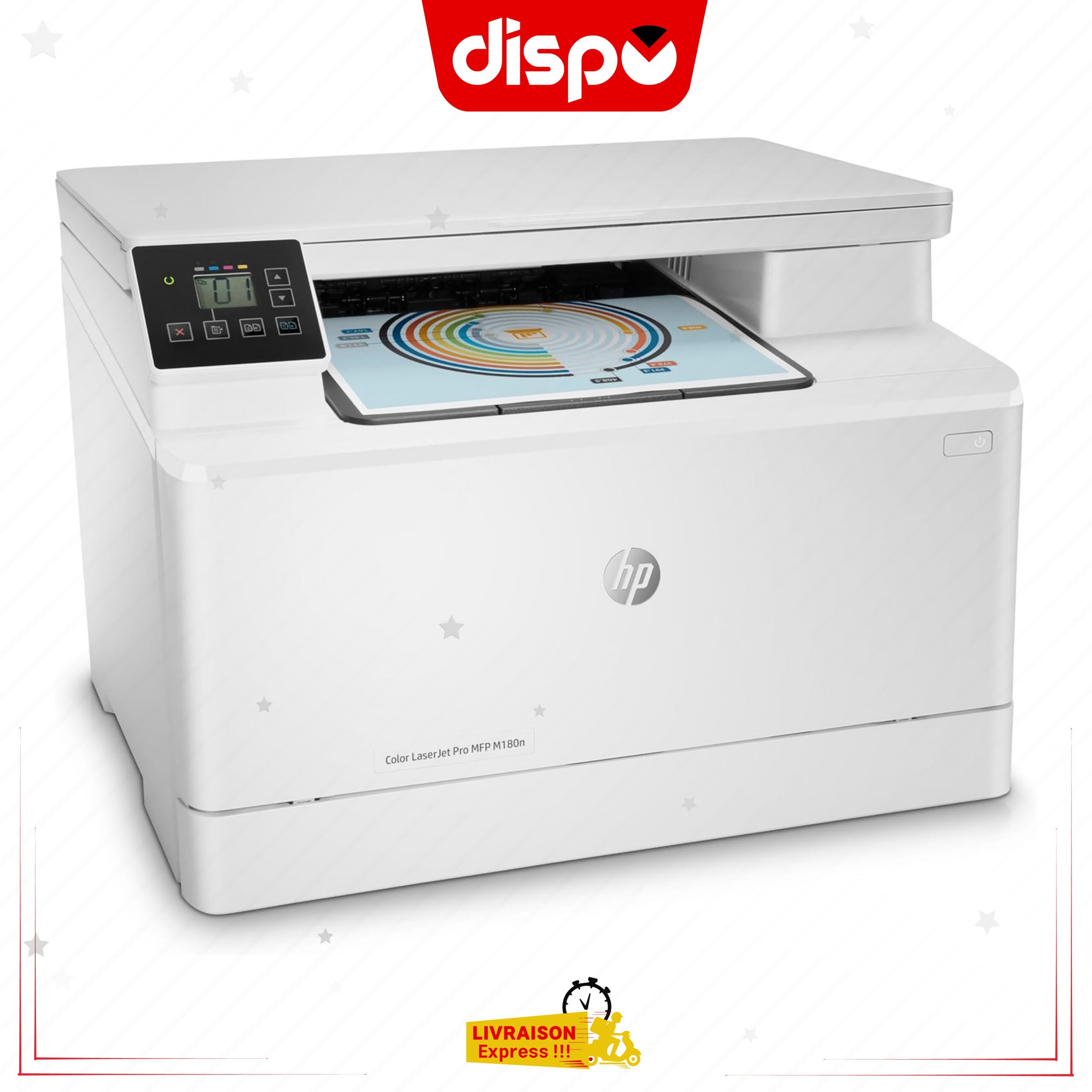 Imprimante HP LaserJet Pro M180n Multifonction Couleur (16 ppm, 600 x 600 ppp, USB, Ethernet) – Image 2