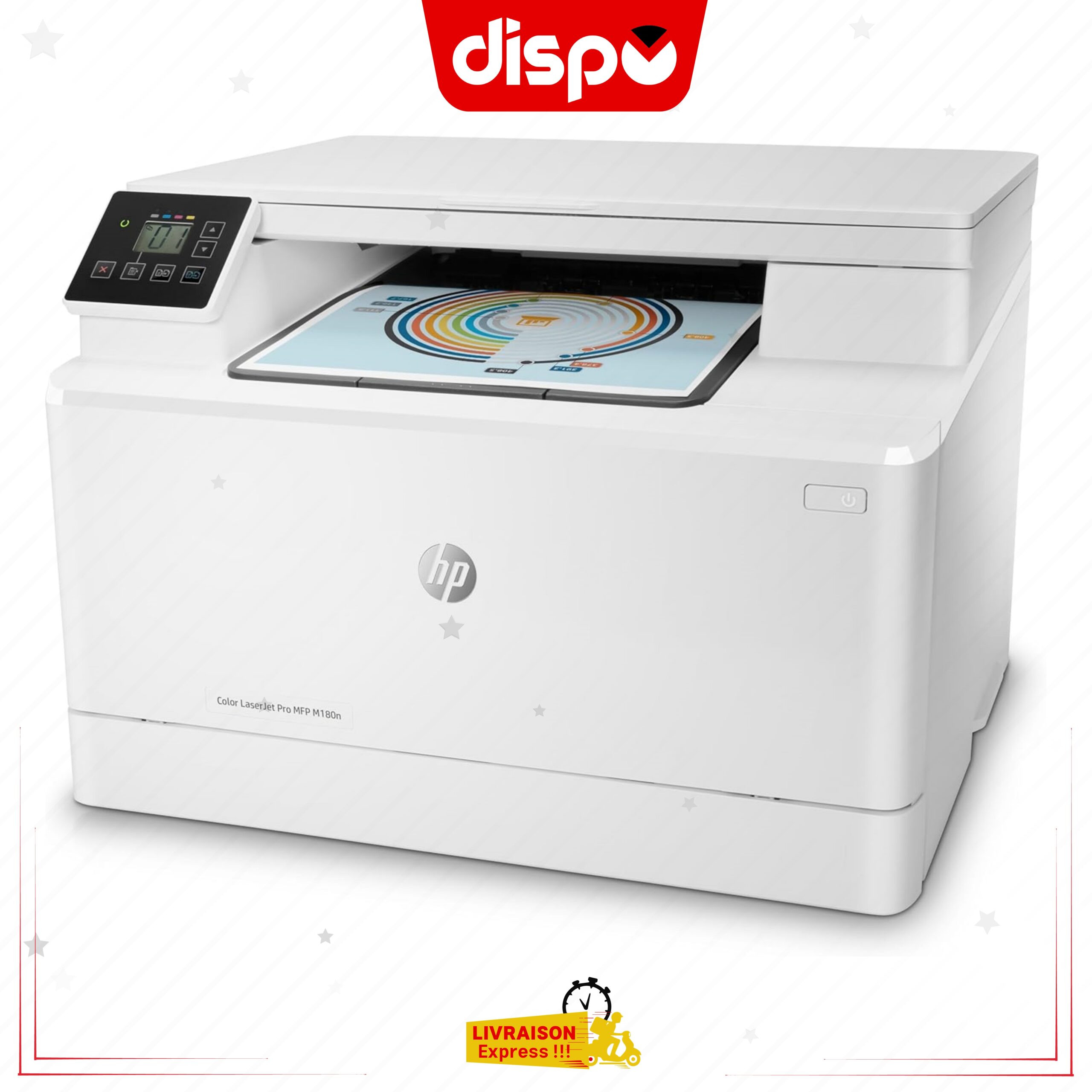 Imprimante HP LaserJet Pro M180n Multifonction Couleur (16 ppm, 600 x 600 ppp, USB, Ethernet) – Image 3