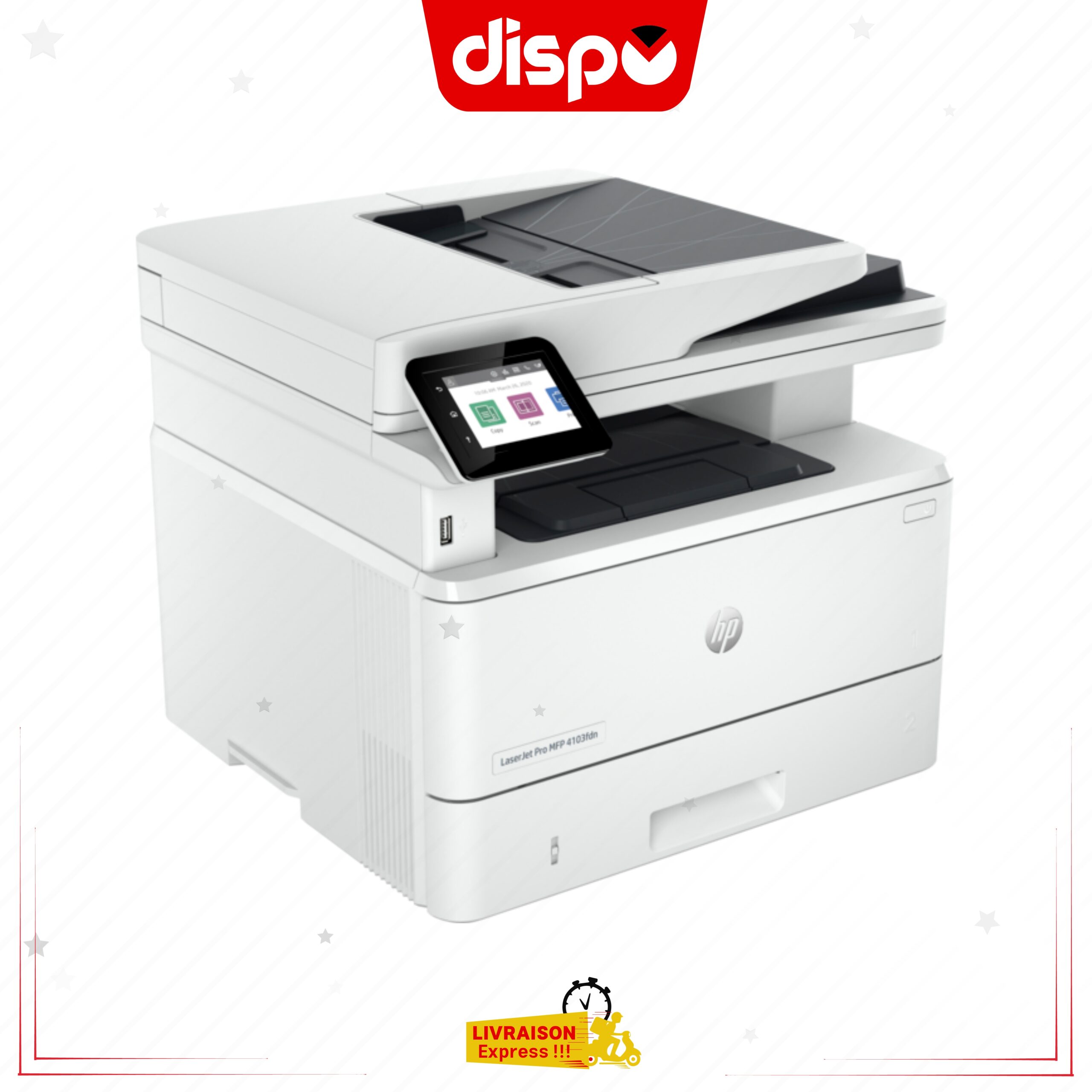 Imprimante Multifonction HP LaserJet Pro 4103 fdn Réseau Wi-Fi – Image 2