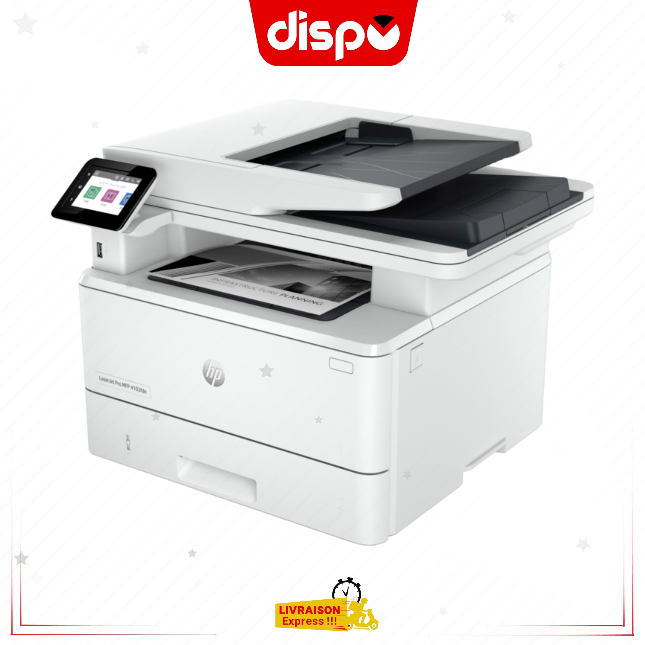 Imprimante Multifonction HP LaserJet Pro 4103 fdn Réseau Wi-Fi – Image 4