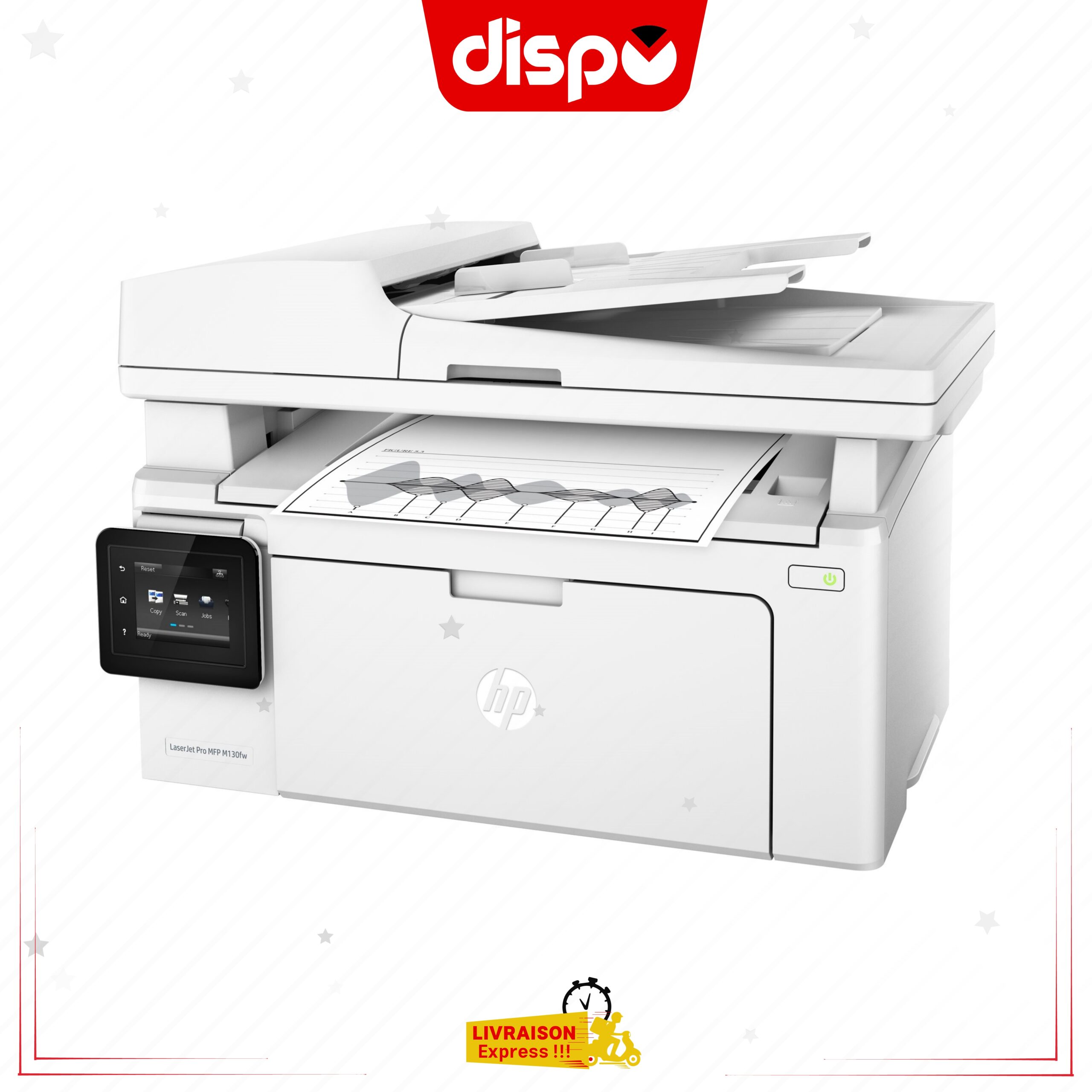 Imprimante Multifonction HP Laserjet Pro M130fw 4-EN-1 (USB 2.0/Fast Ethernet/Wi-Fi – Image 3