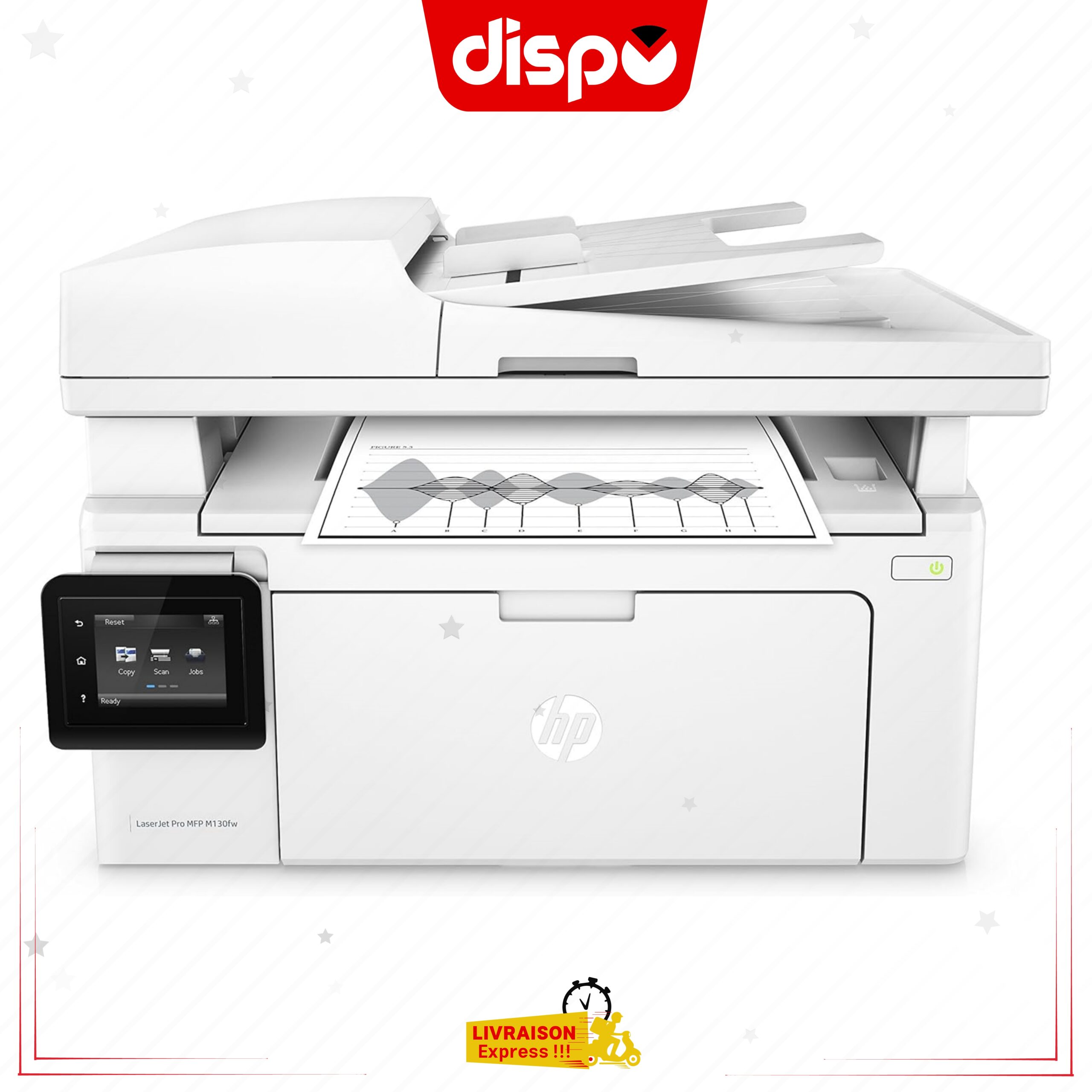 Imprimante Multifonction HP Laserjet Pro M130fw 4-EN-1 (USB 2.0/Fast Ethernet/Wi-Fi