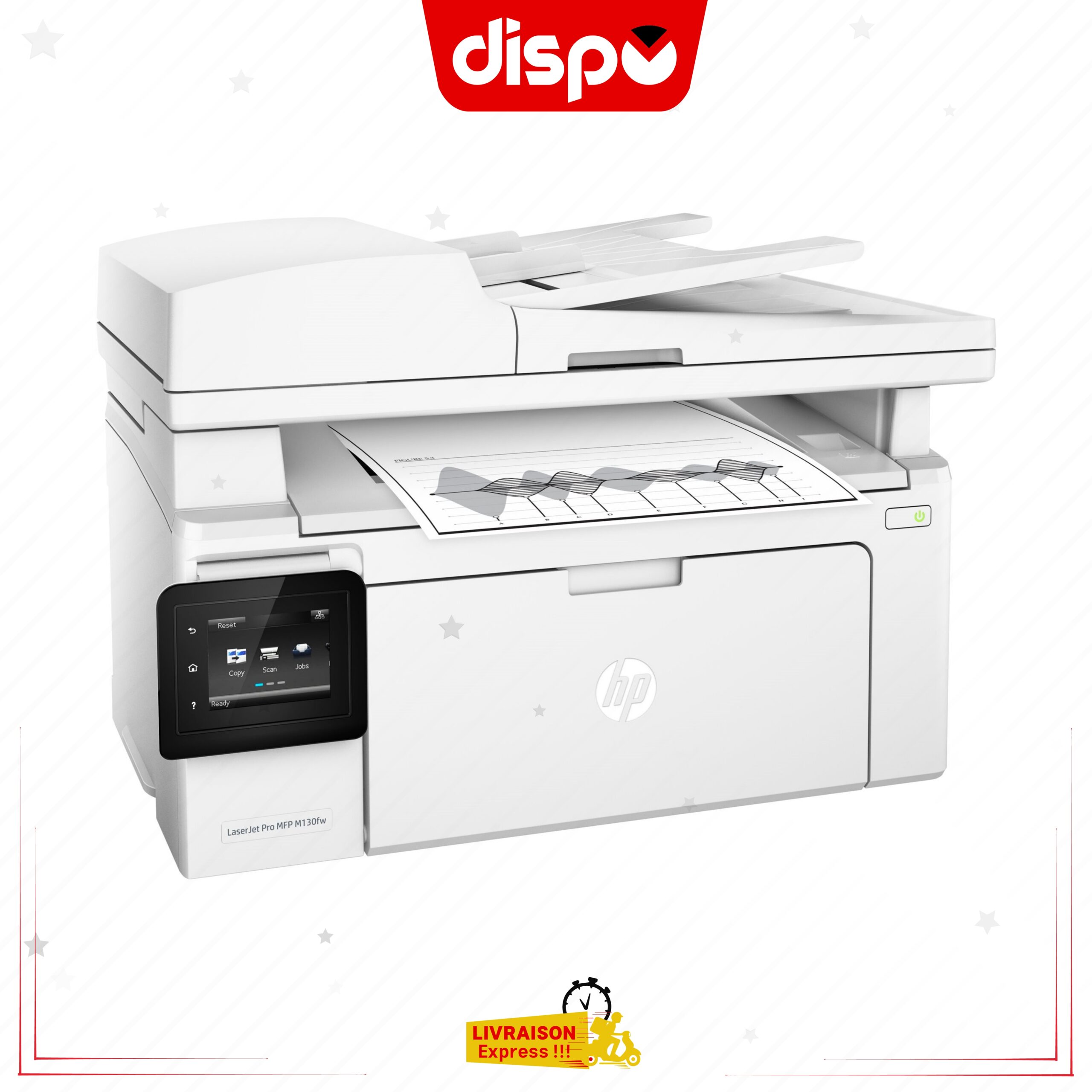 Imprimante Multifonction HP Laserjet Pro M130fw 4-EN-1 (USB 2.0/Fast Ethernet/Wi-Fi – Image 2