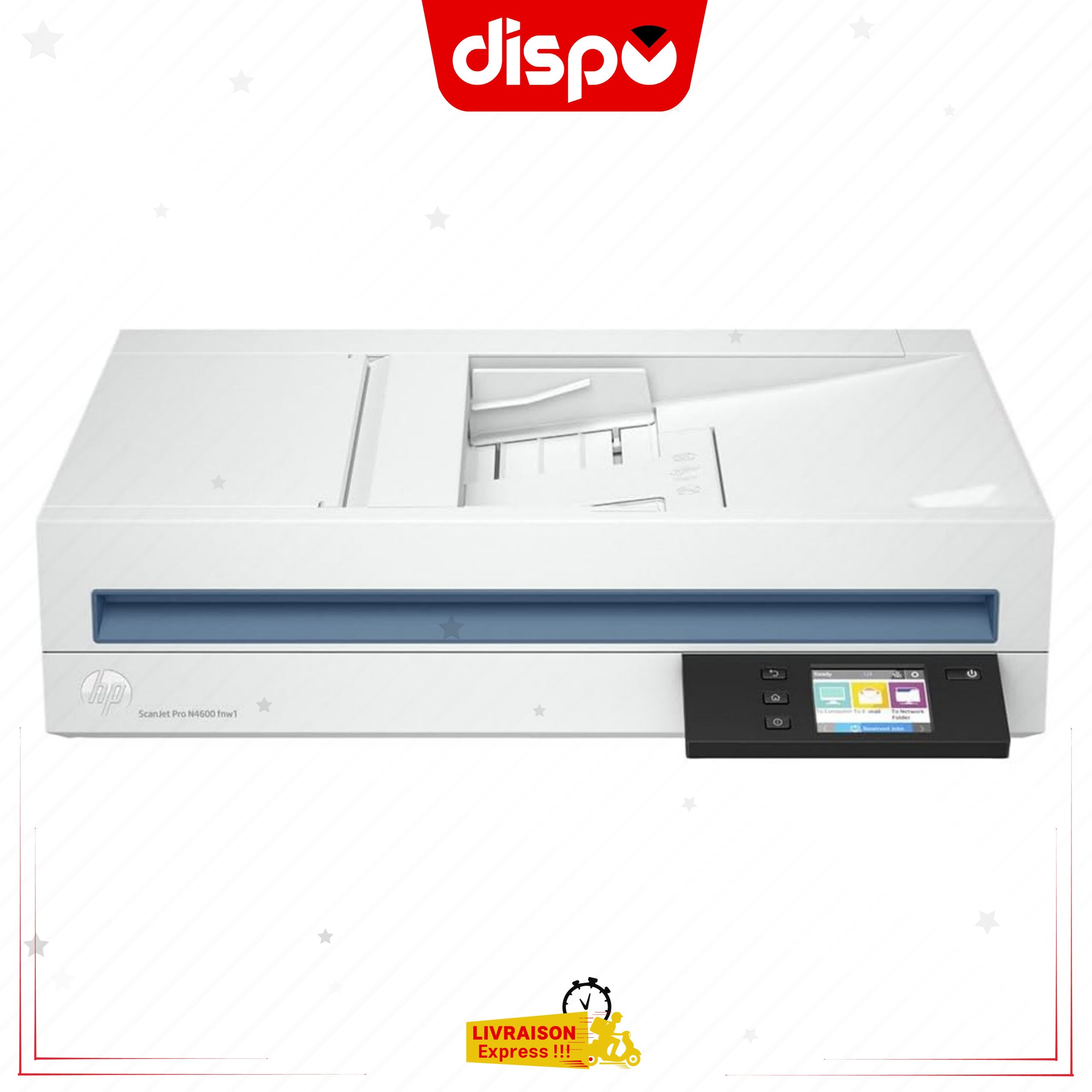 Scanner HP Scan7SJ Pro 4600 F1 à Plat Avec Chargeur de Documents