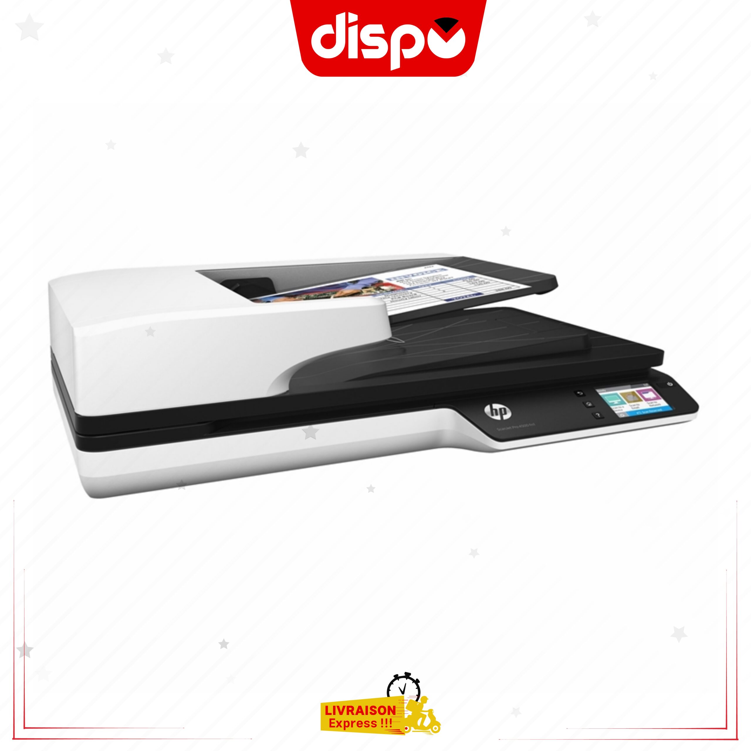 Scanner HP ScanJet Pro 4500 fn1 + Écran tactile USB 3.0 Gigabit LAN Wi-Fi – Image 2