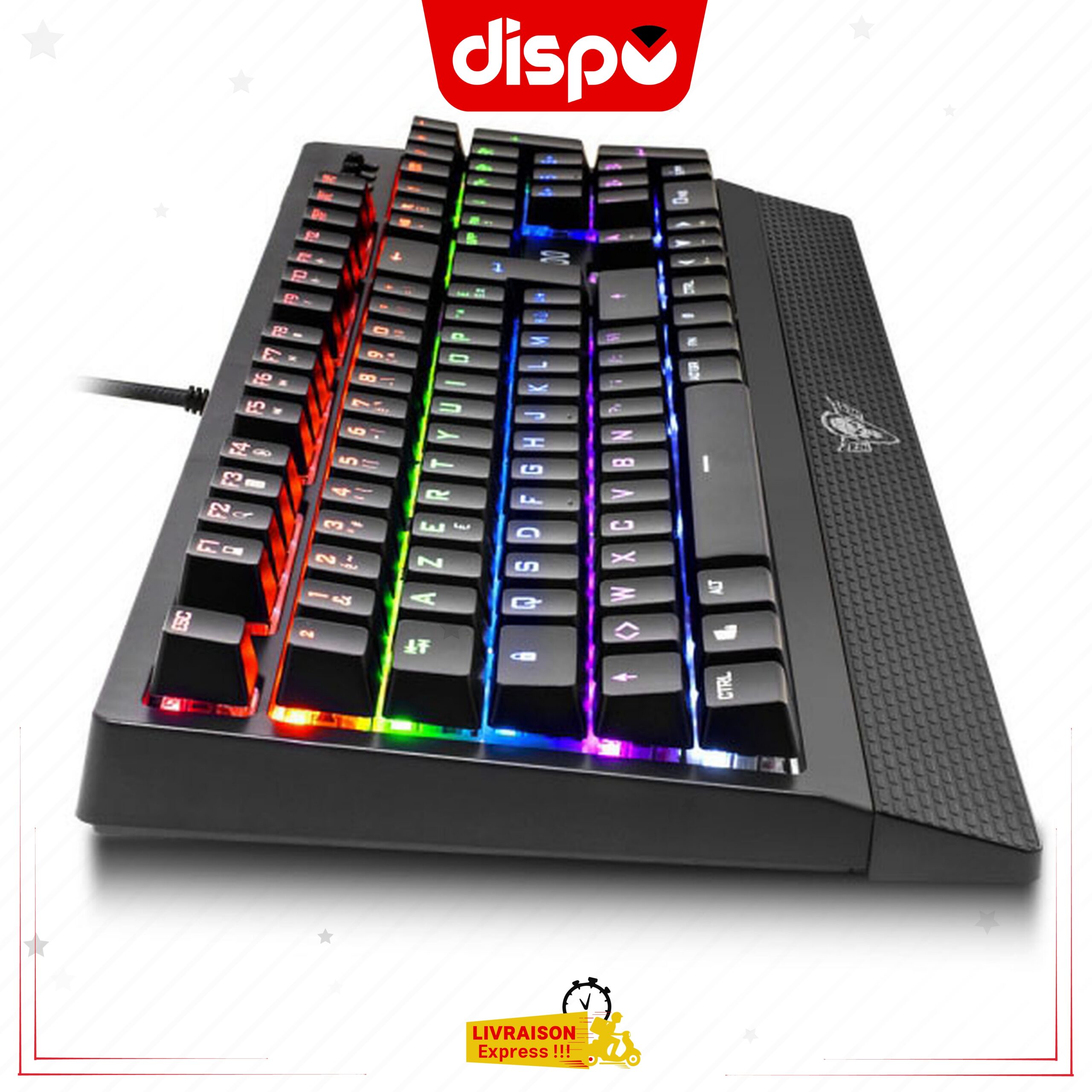 Clavier Mécanique Xpert-K500 Avec Rétro-Eclairage RGB (AZERTY) Spirit of Gamer