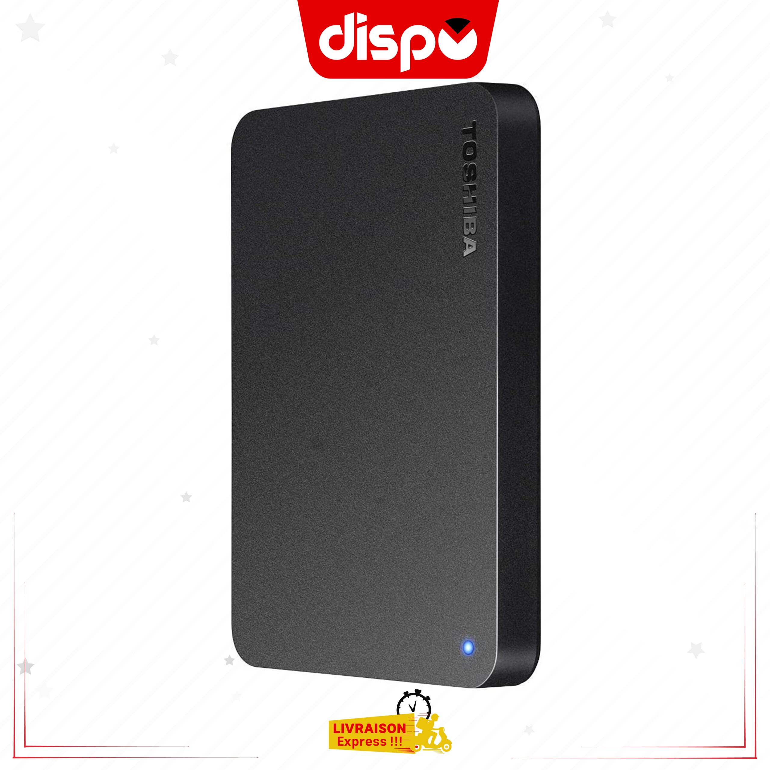 Disque Dur Externe Portable TOSHIBA 2 To Canvio Basic - USB 3.0 Pour PC, Windows Et Mac, Noir – Image 3