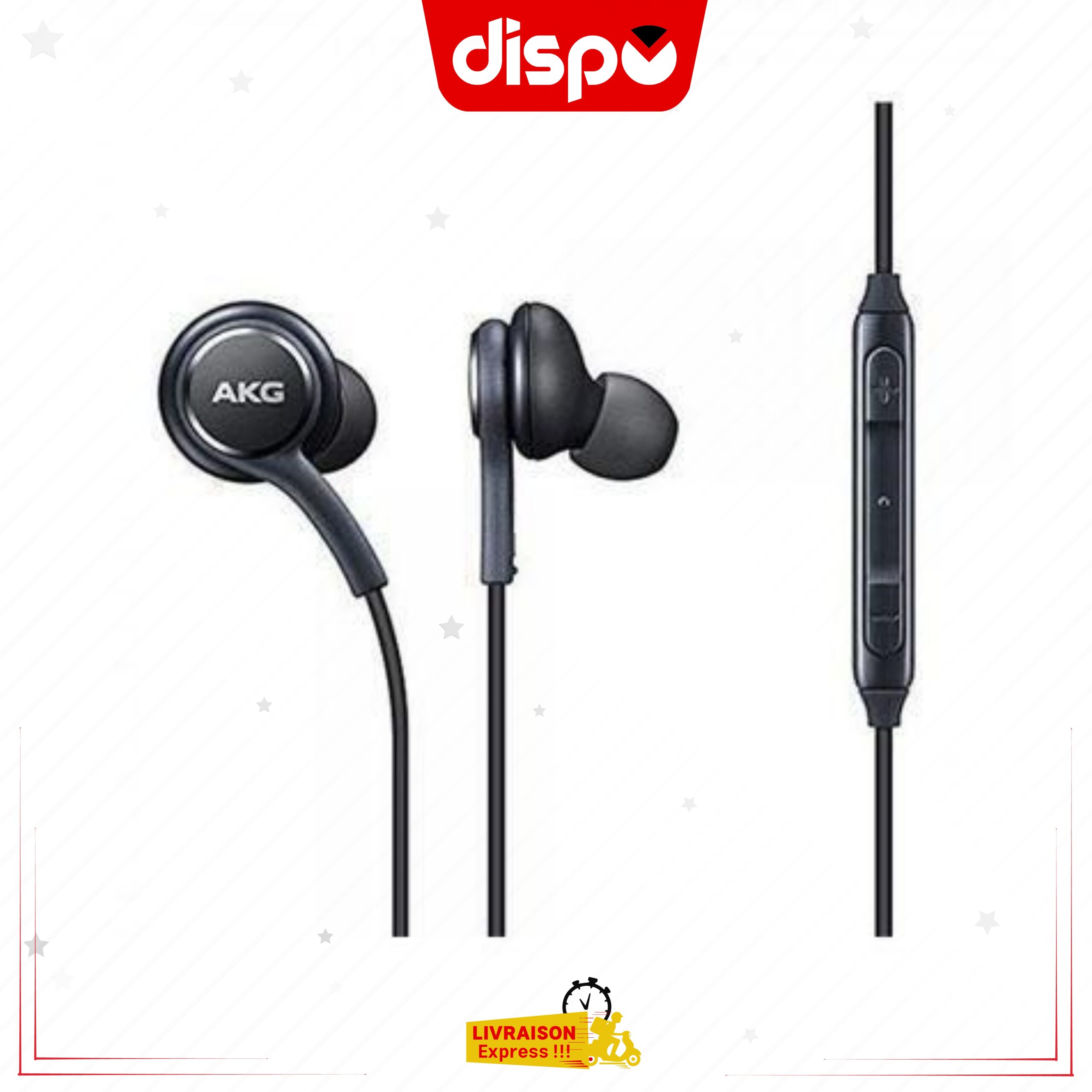 Ecouteurs Filaires Samsung Type-C Noir By AKG- Son Stéréo Equilibre Confortable – Image 4