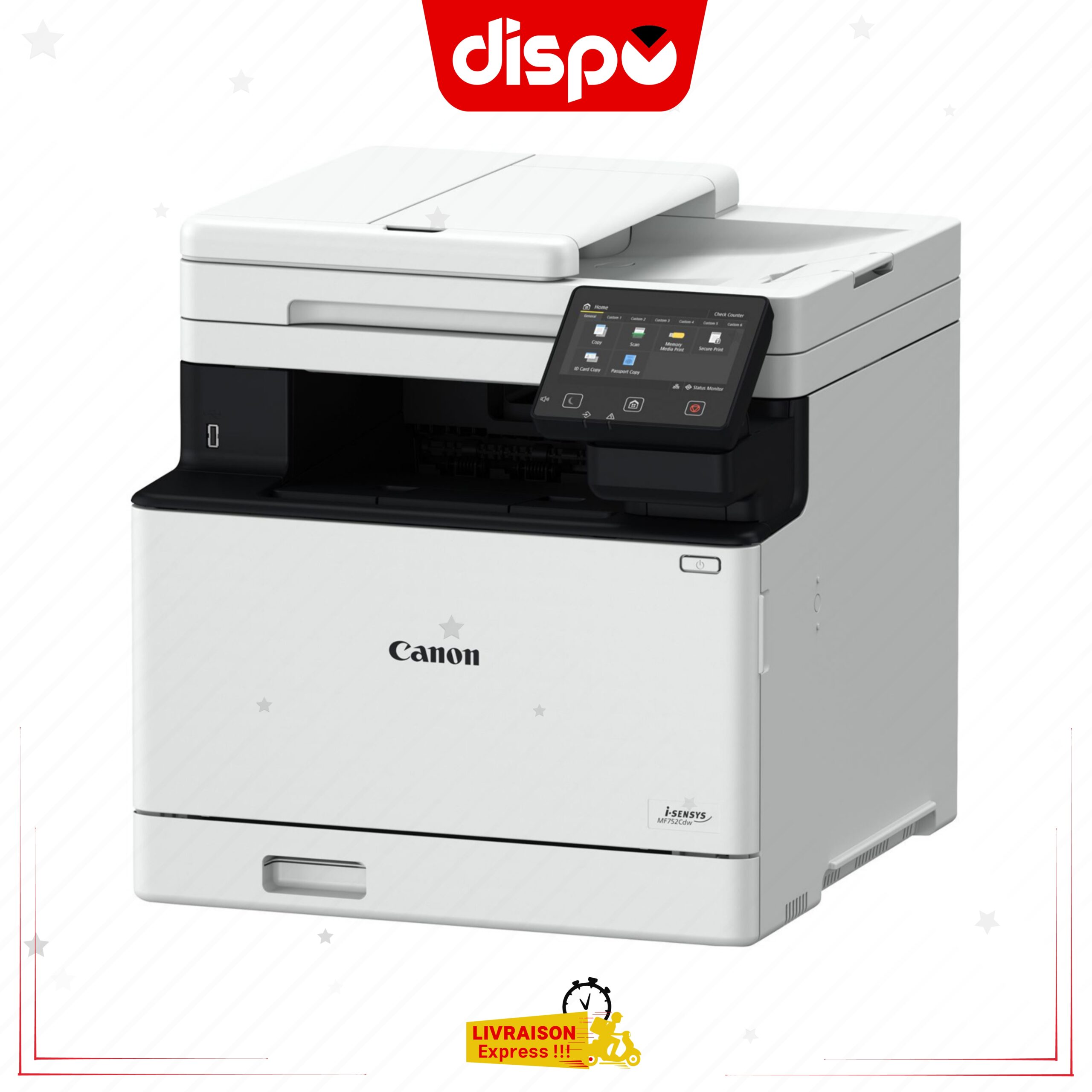 Imprimante Multifonction Canon MF752Cdw i-SENSYS –Laser 3-en-1 Couleur – Image 2