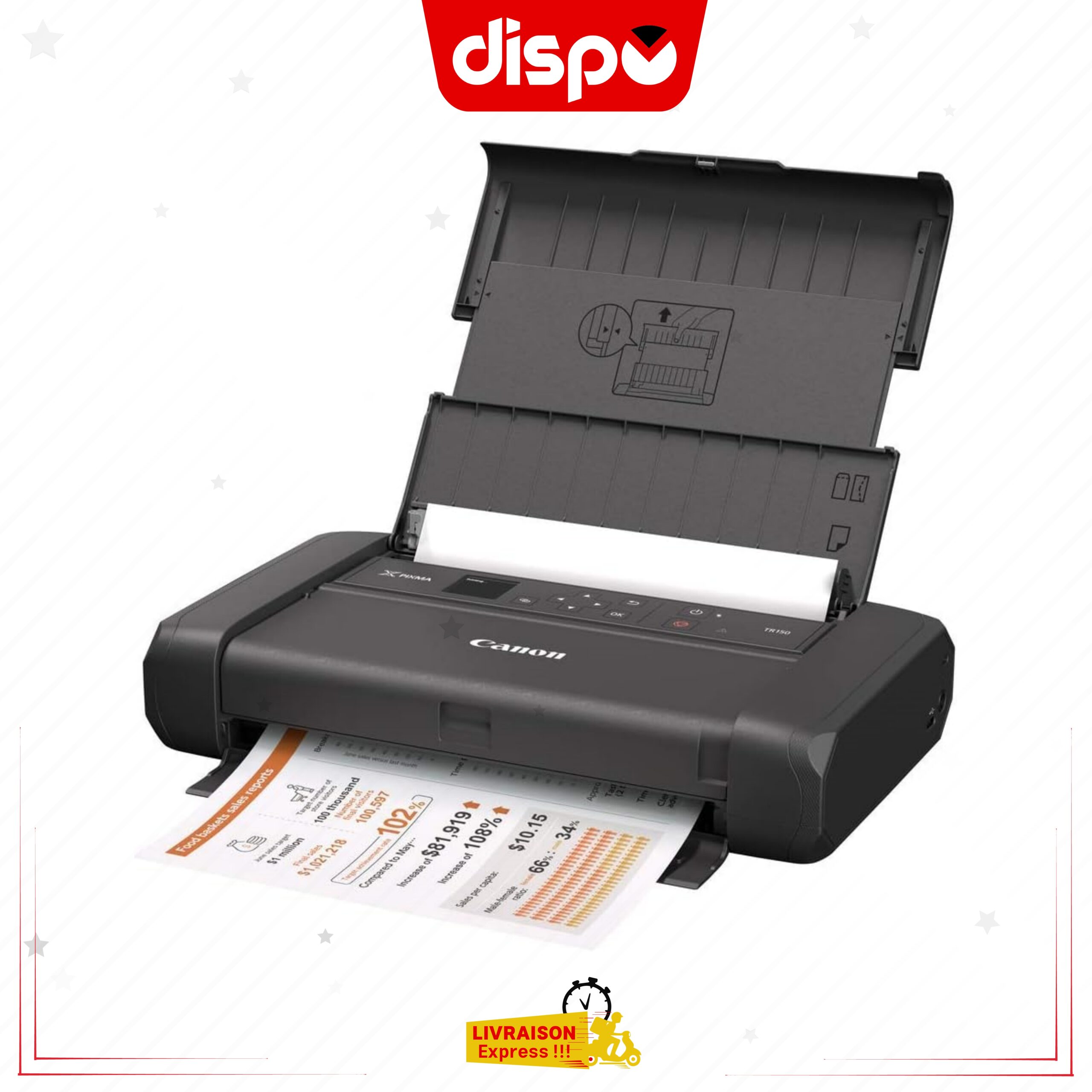 Imprimante Portable Canon PIXMA TR150 A4 Wi-Fi pour PC & Smartphone – Image 2