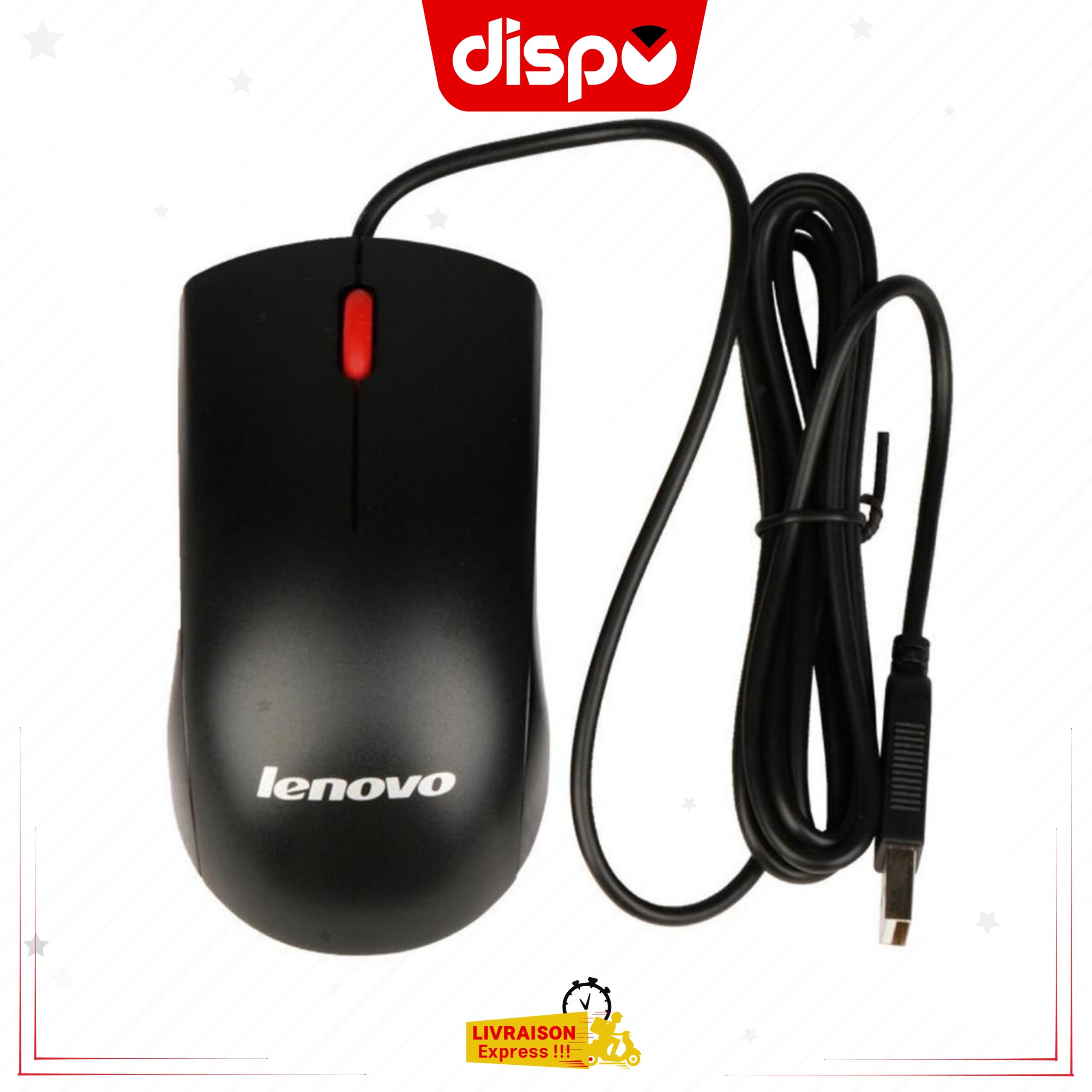 Souris Filaire Lenovo M120 Pro Noire