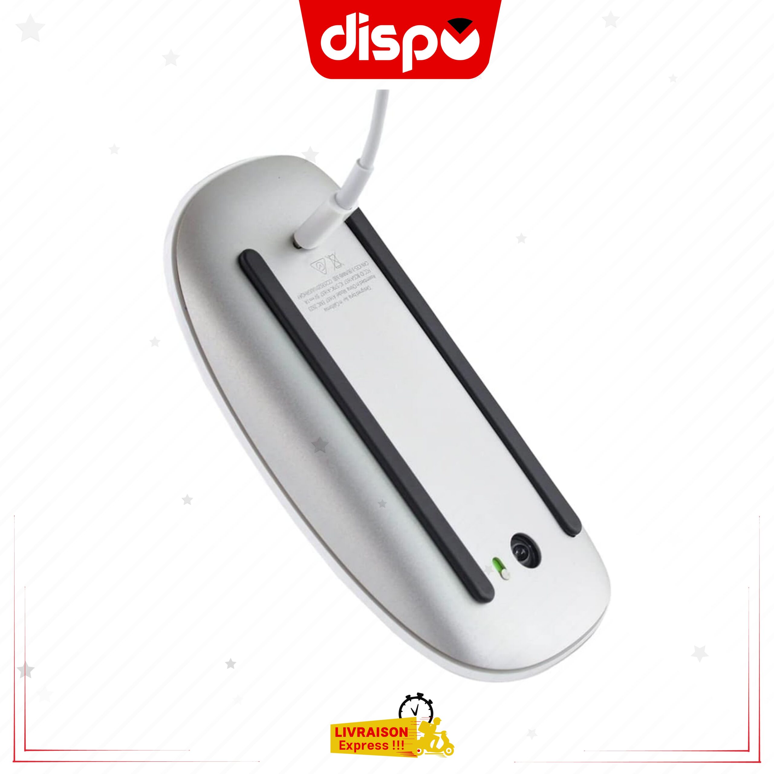 Souris Sans Fil Apple Magic Mouse 2 (A1657) Blanc, Bluetooth, Souris Rechargeable – Image 3