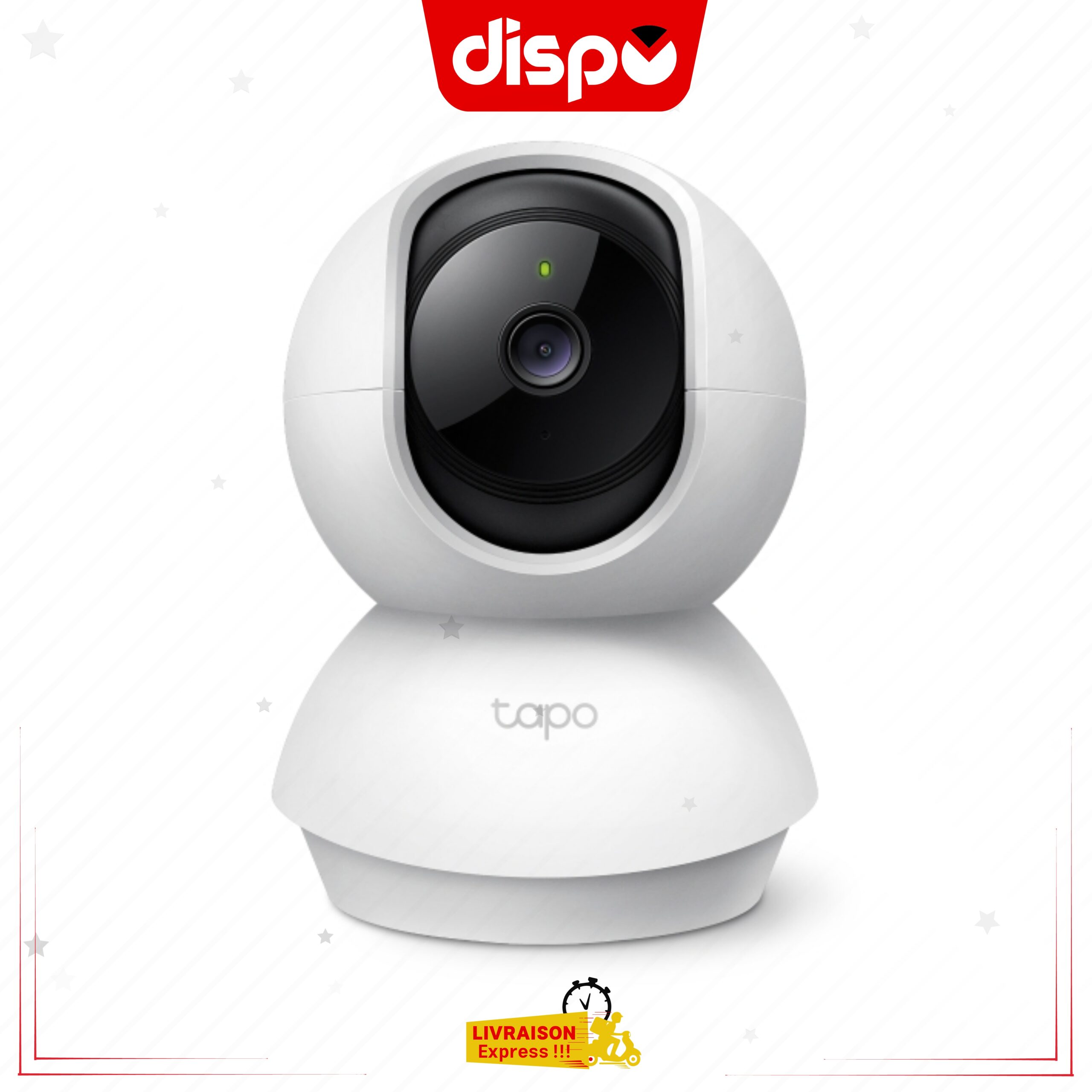 Caméra TP-Link Tapo C210 – Intérieure 2K QHD 3MP, 360°, Détection de Personne, Pleurs de Bébé, Vision Nocturne, Audio Bidirectionnel – Image 2