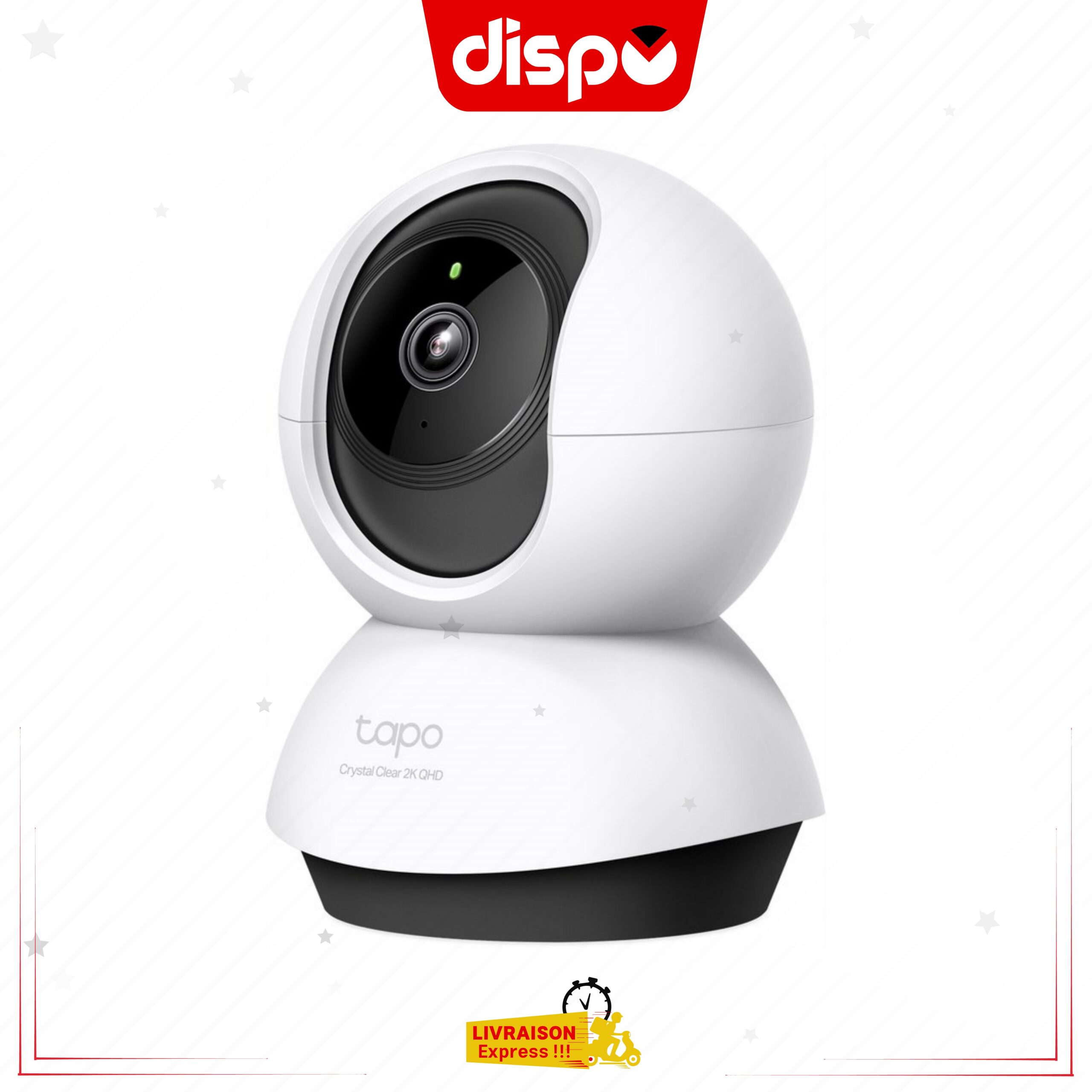 Caméra TP-Link Tapo C220 – Intérieure 2K QHD 3MP, 360°, Détection de Personne, Pleurs de Bébé, Vision Nocturne, Audio Bidirectionnel – Image 4