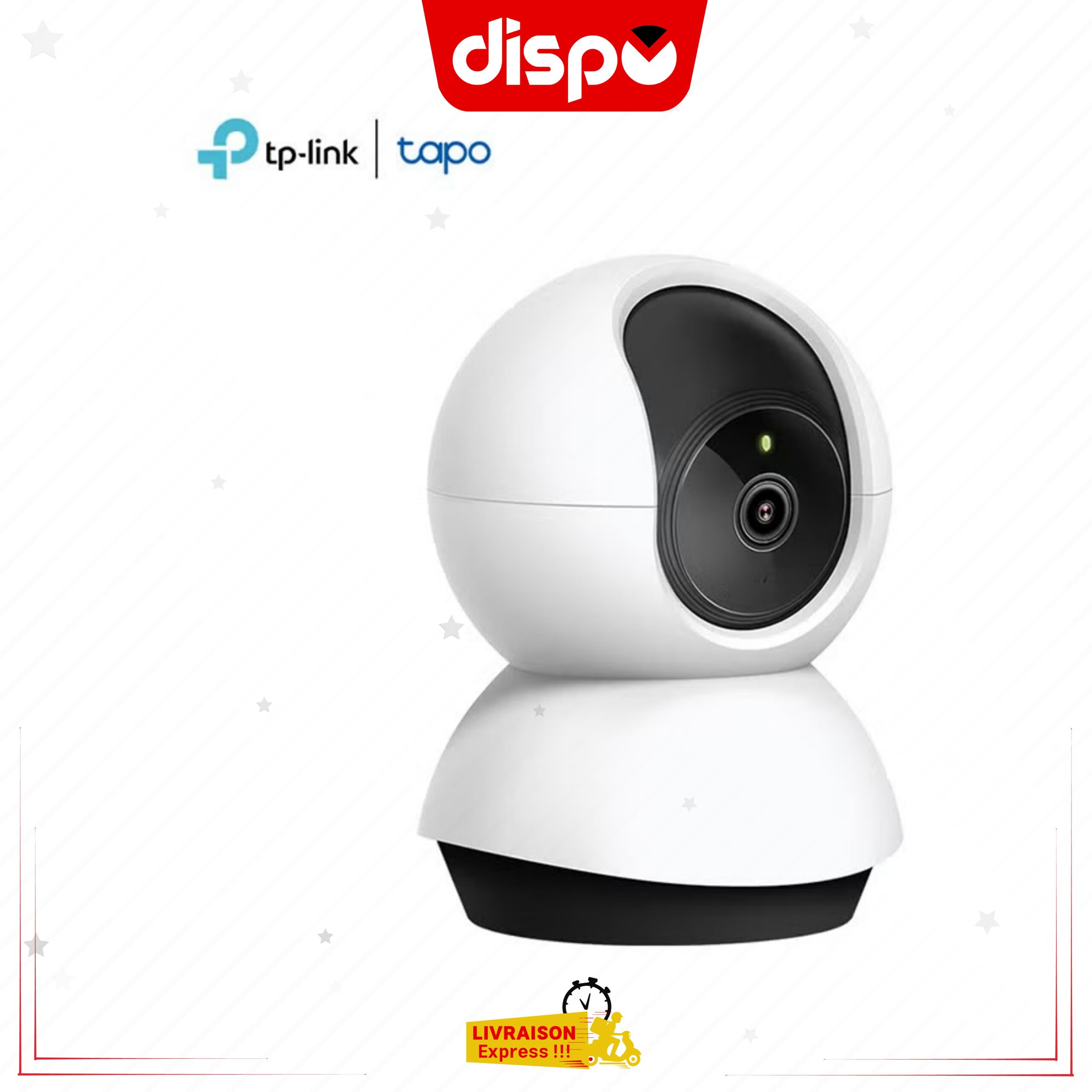 Caméra TP-Link Tapo C220 – Intérieure 2K QHD 3MP, 360°, Détection de Personne, Pleurs de Bébé, Vision Nocturne, Audio Bidirectionnel – Image 2