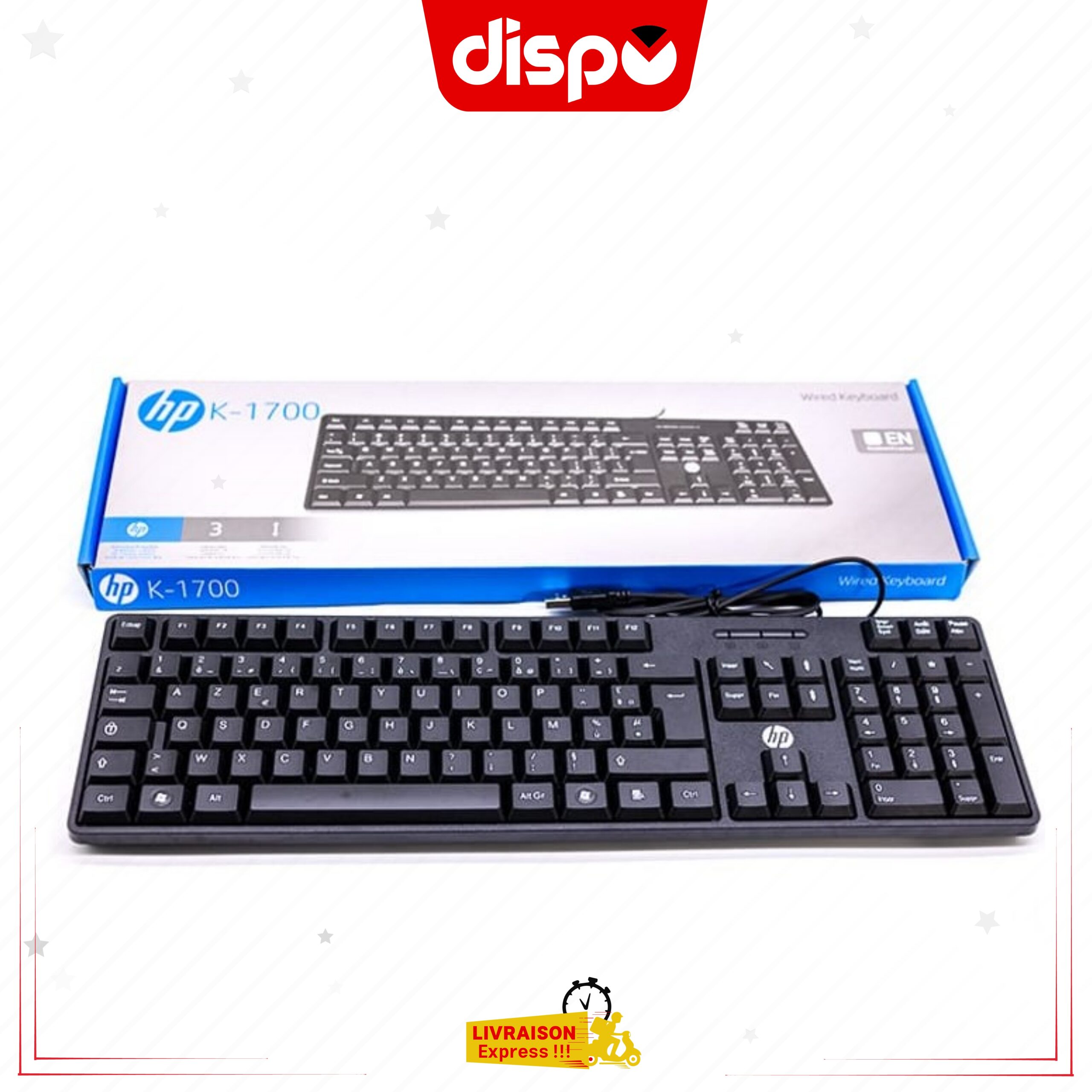 Clavier Filaire HP K1700 – USB