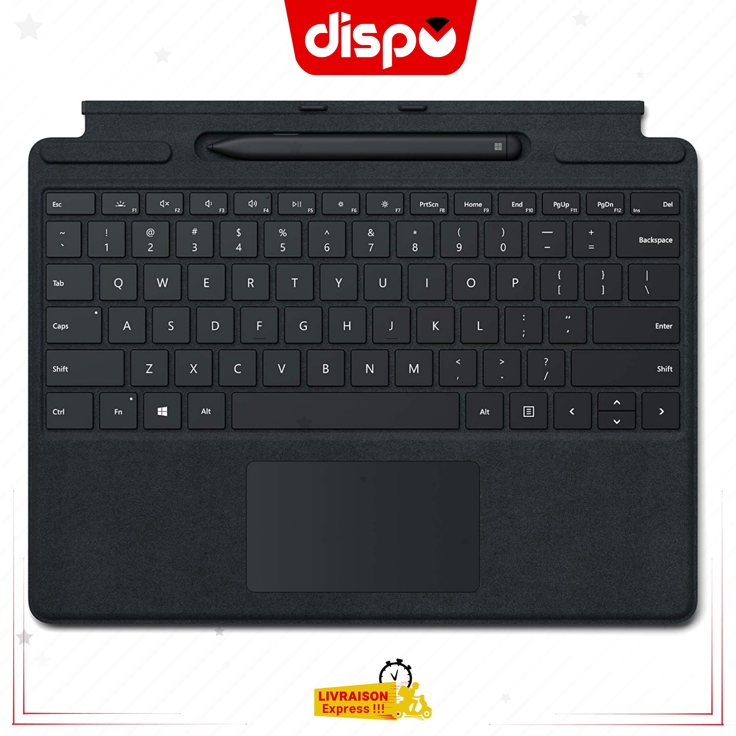 Clavier Microsoft Surface Pro Signature avec Stylet,  Slim Pen