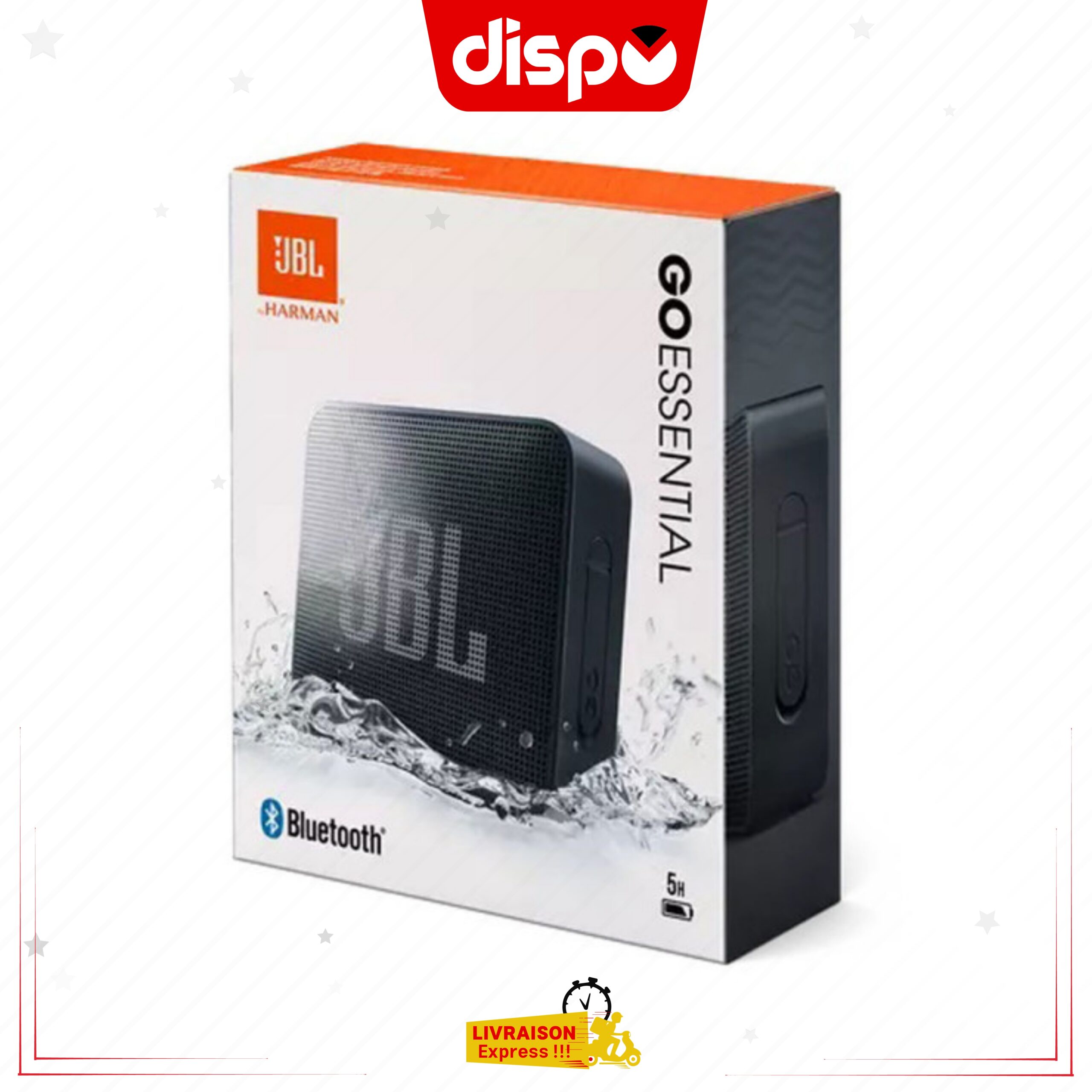 Enceinte Bluetooth JBL Go Essential – sans fil portable étanche jusqu’à 5 heures d’autonomie