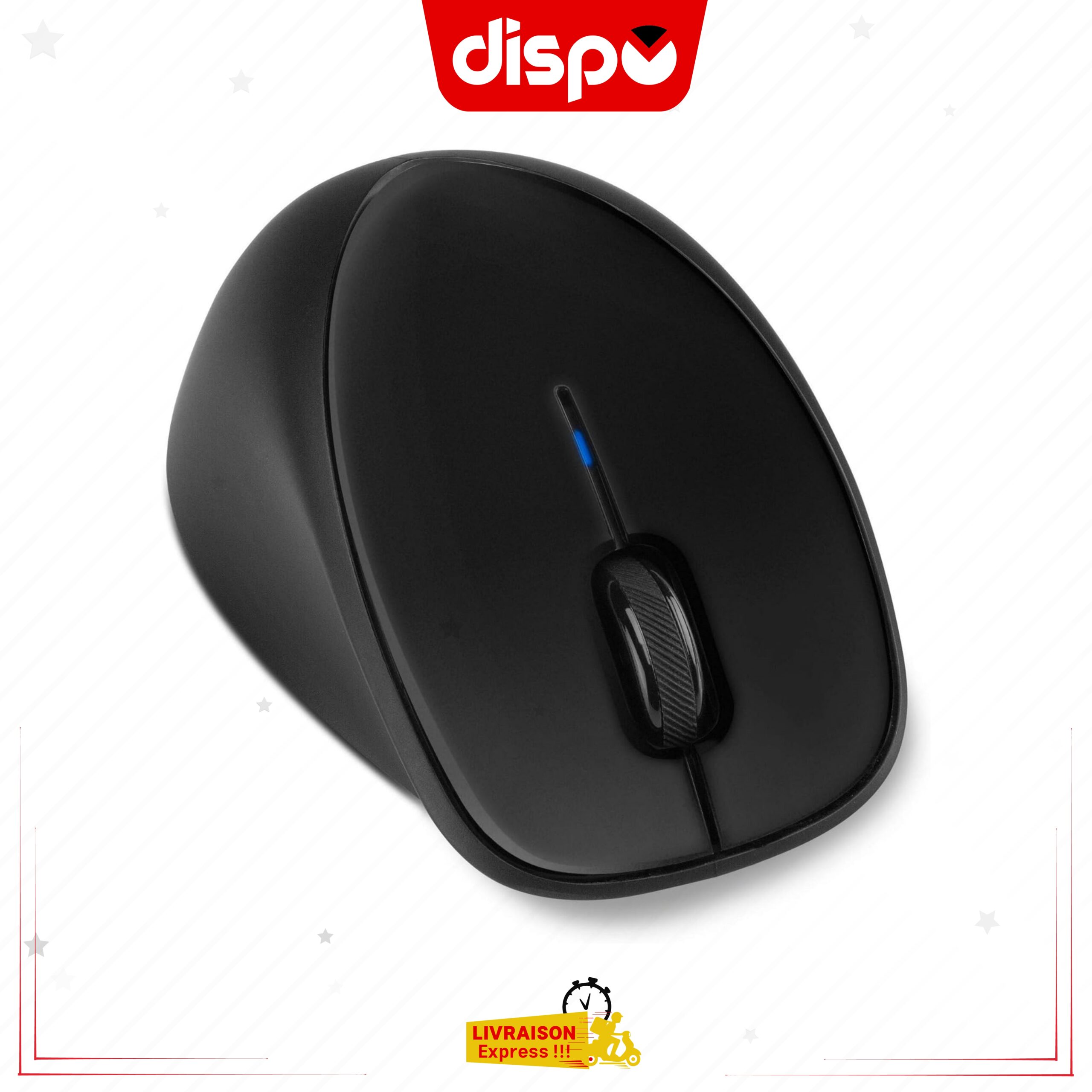 Souris Sans Fil HP Comfort Grip - Noir – Image 2