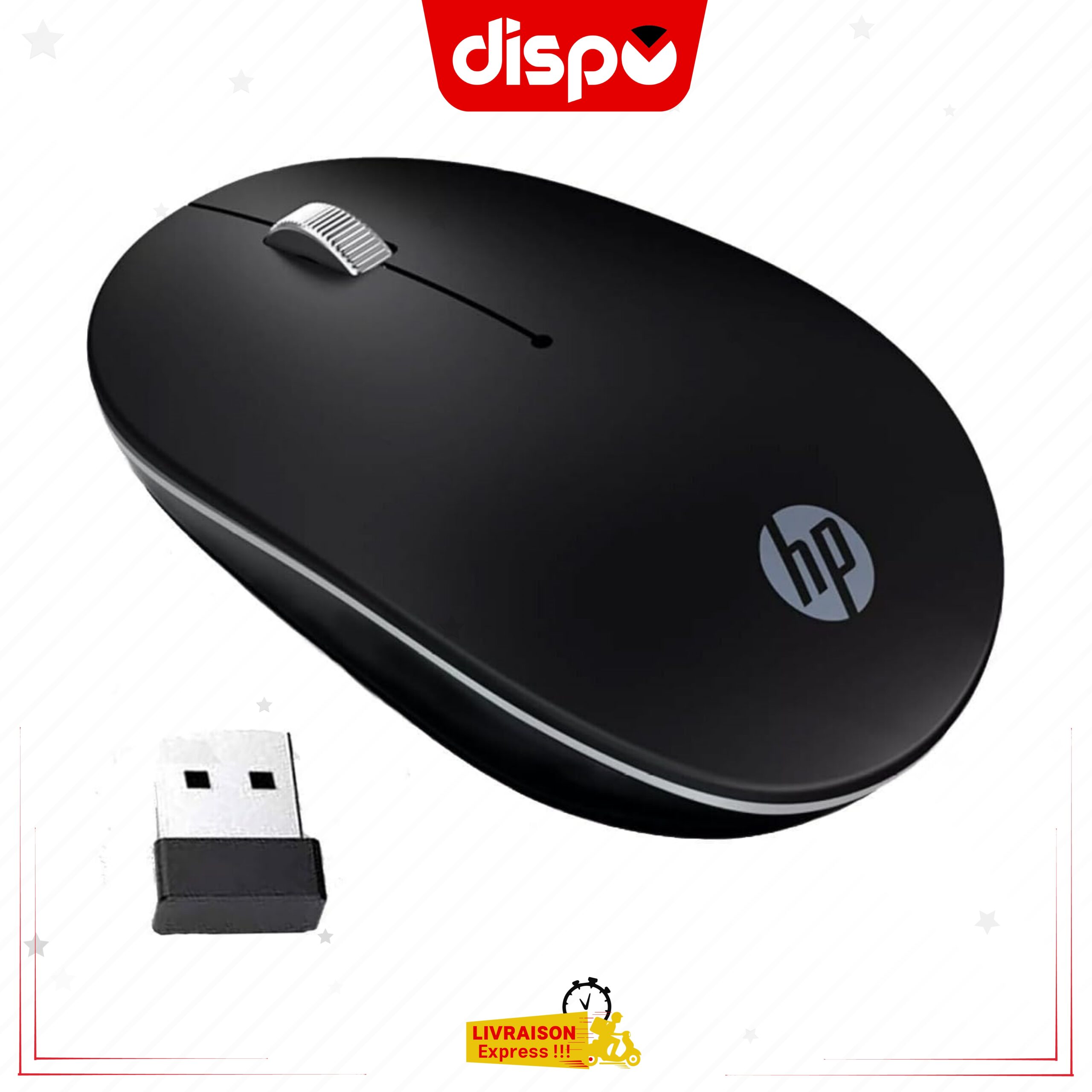 Souris Sans Fil HP S1500 – Noir Originale