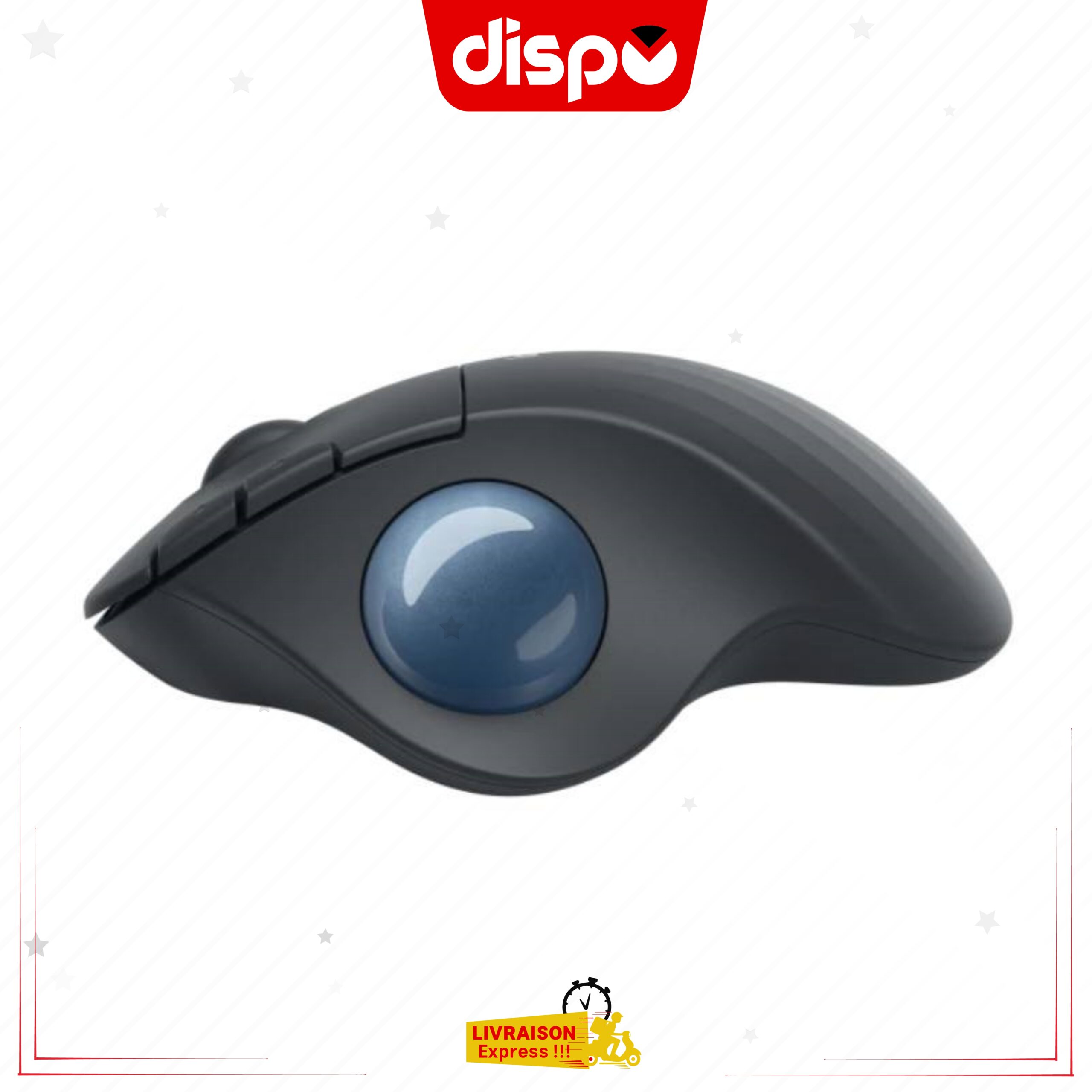 Souris Sans Fil Logitech M575, Souris trackball, Ergonomique avec Bluetooth, Noir – Image 4