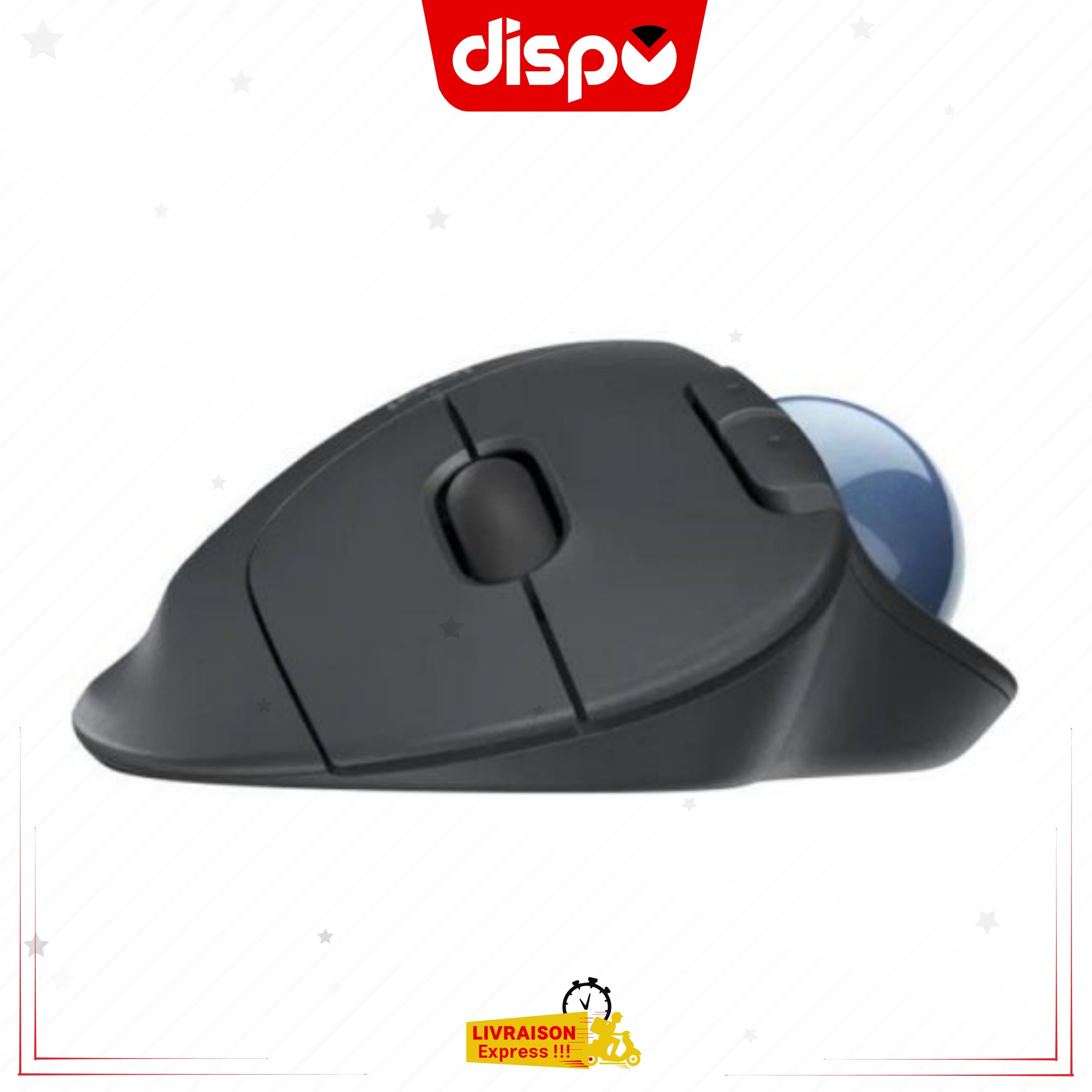 Souris Sans Fil Logitech M575, Souris trackball, Ergonomique avec Bluetooth, Noir – Image 2