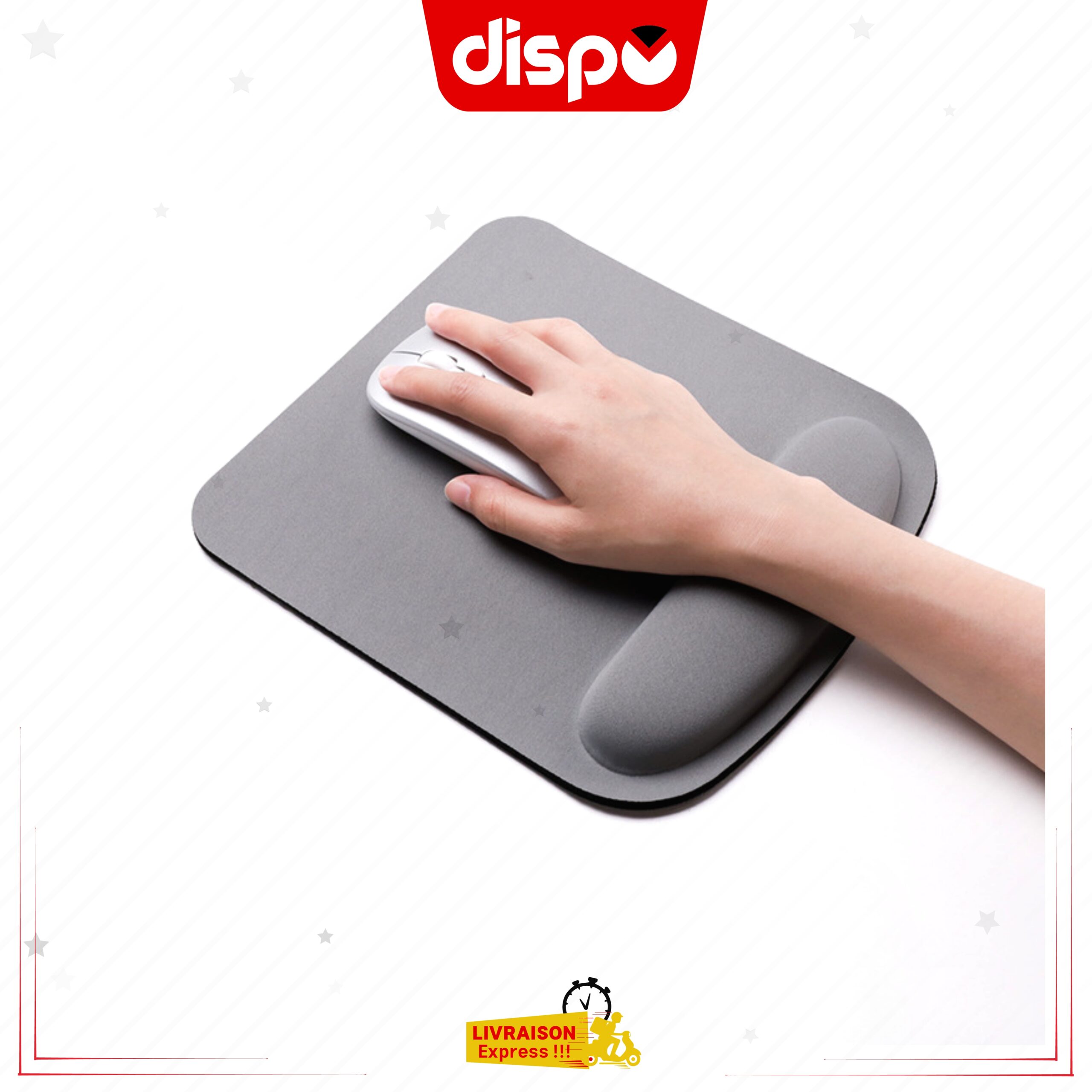 Tapis de souris F12 Ergonomique avec Repose-Poignet