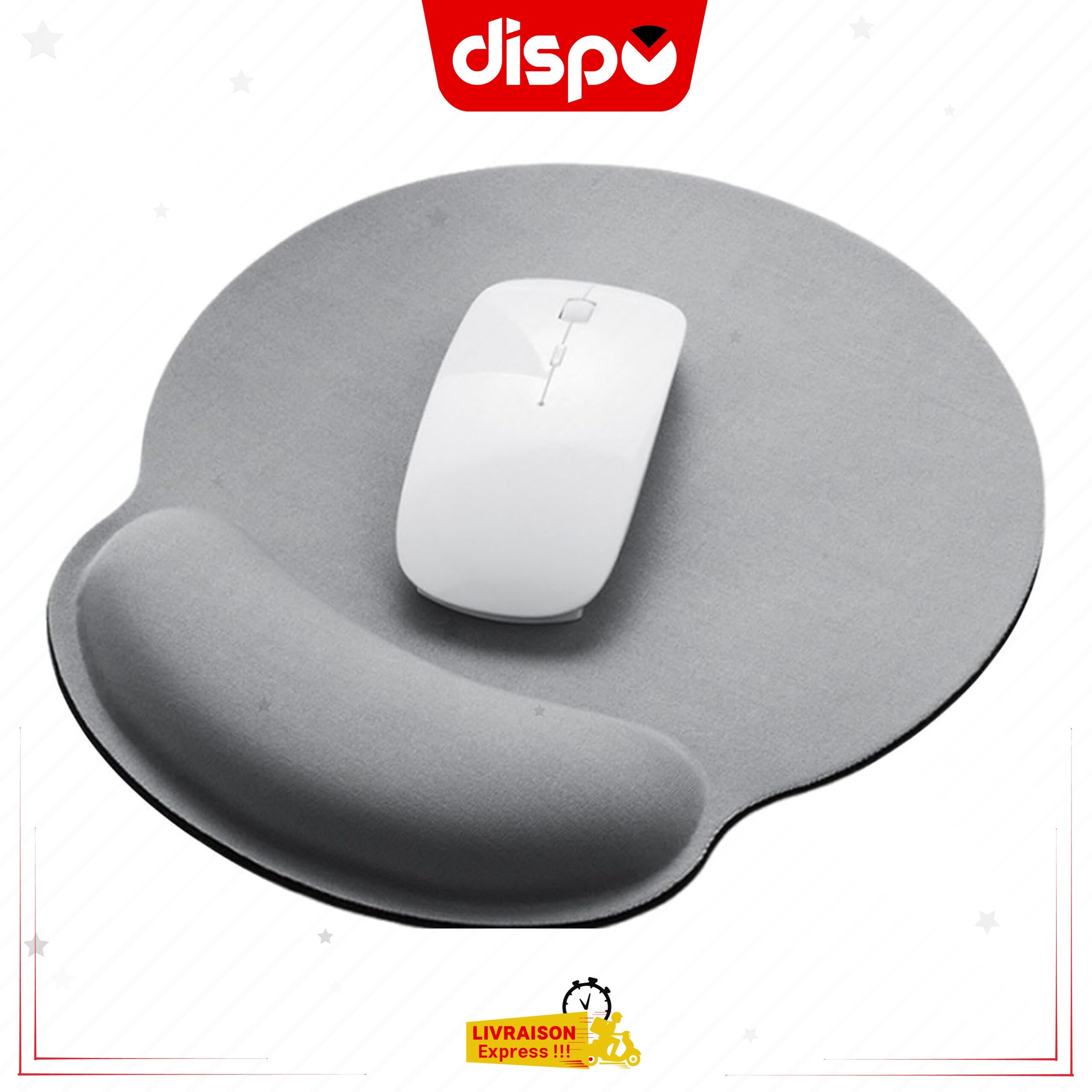 Tapis de souris F19 Ergonomique avec Repose-Poignet