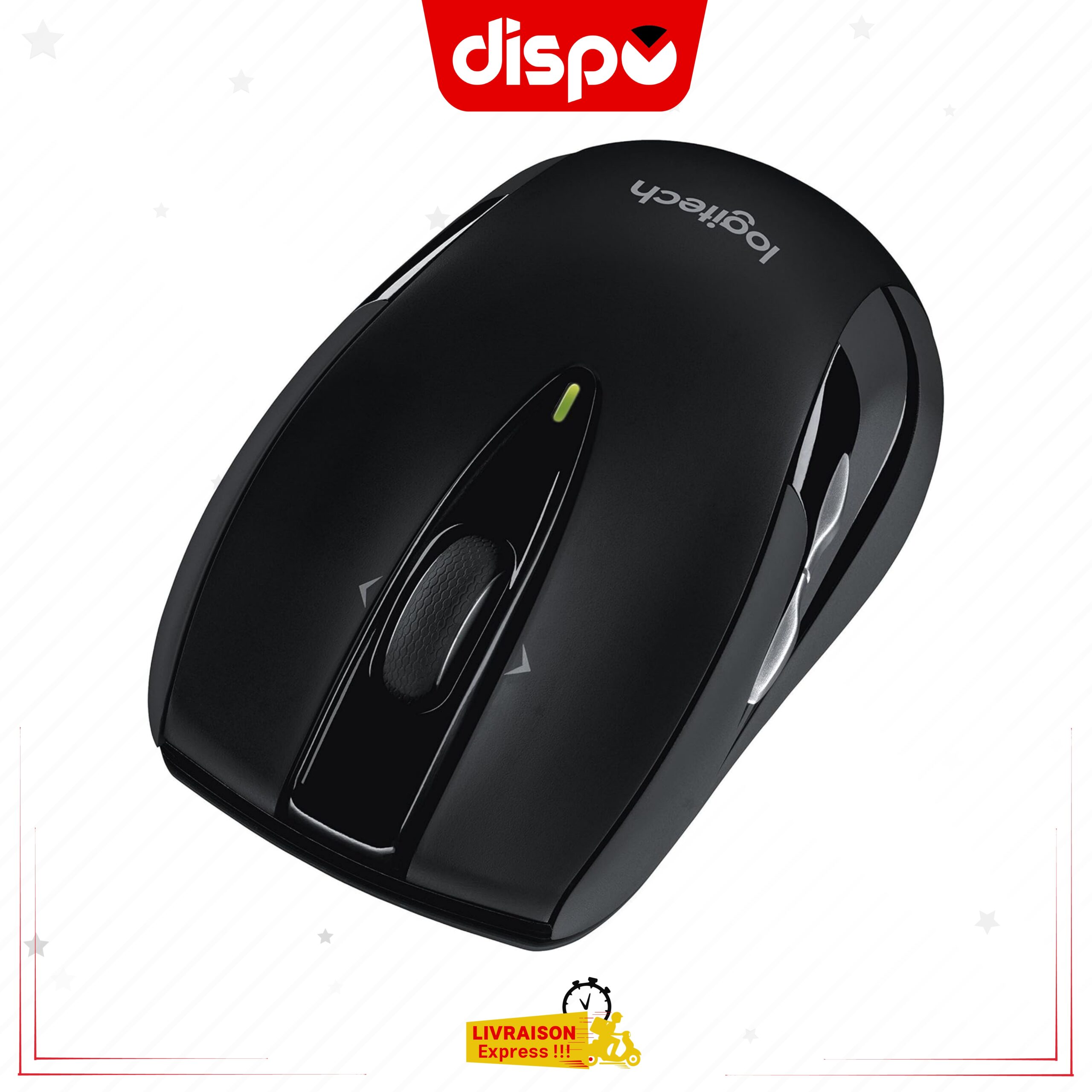 Souris Sans Fil Logitech M545, 2,4 GHz avec Récepteur USB –Noir – Image 2